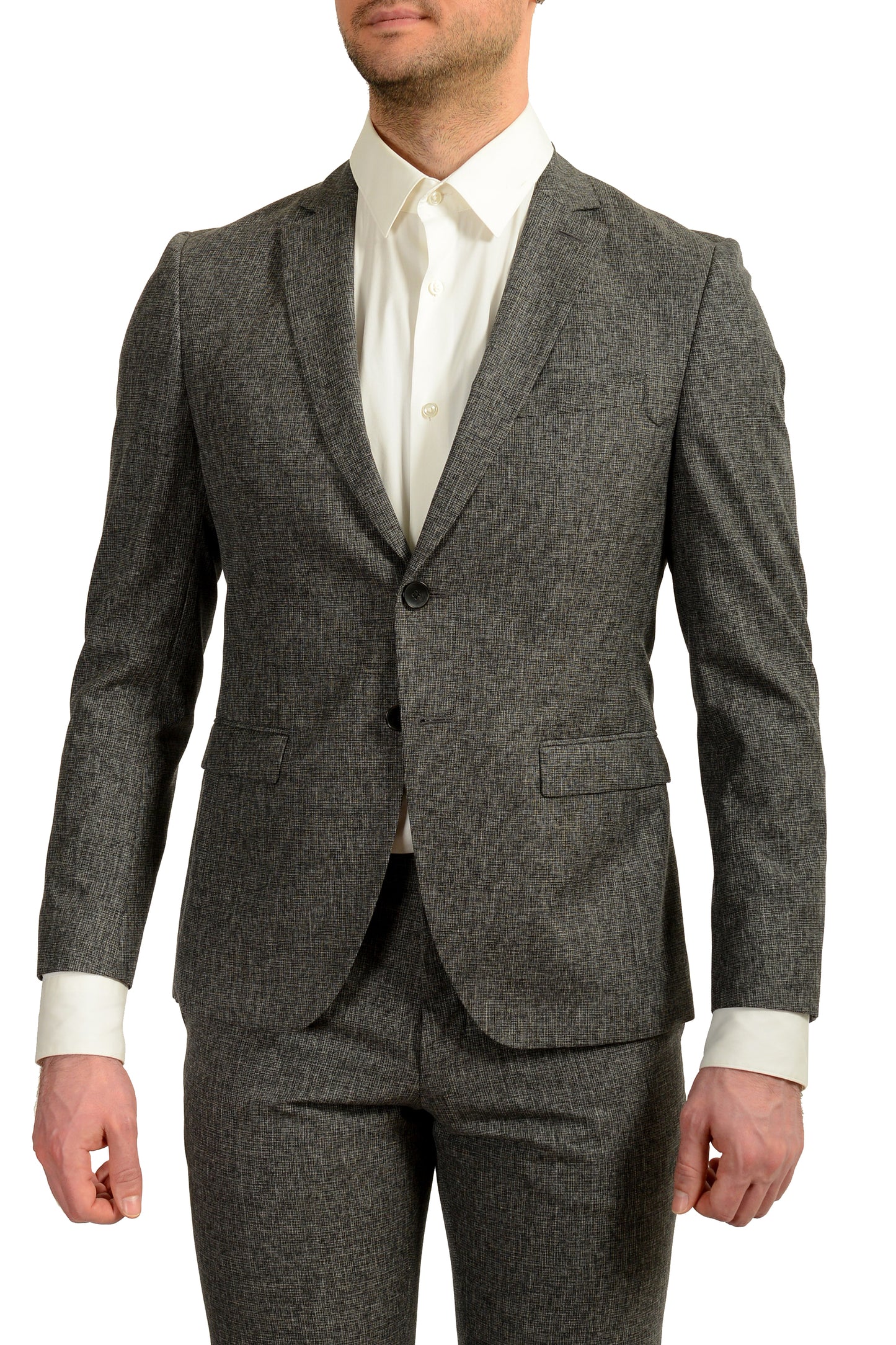 Hugo Boss Men's "Reymond/Wenten" Extra Slim Fit Silk Wool Suit US 38S IT 48S