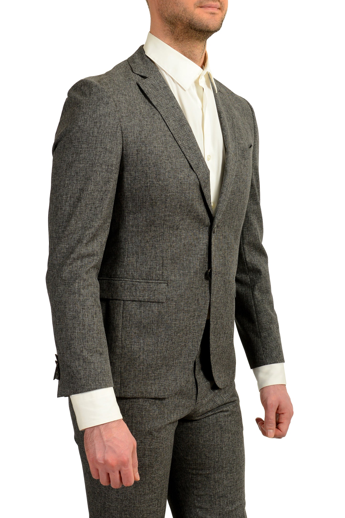 Hugo Boss Men's "Reymond/Wenten" Extra Slim Fit Silk Wool Suit US 38S IT 48S