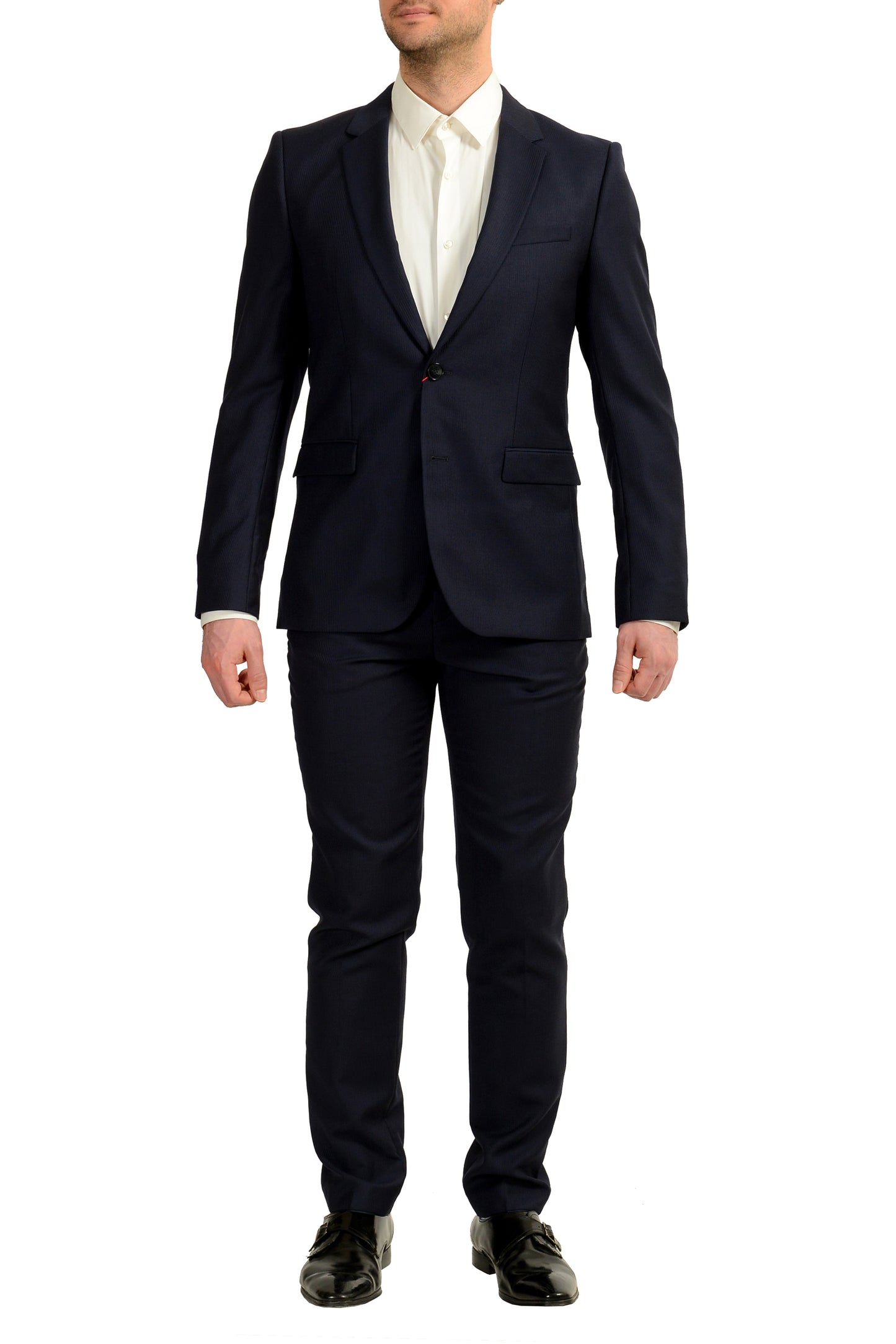 Hugo Boss Men's "Astian/Hets182" Extra Slim Fit 100% Wool Suit US 40R IT 50R