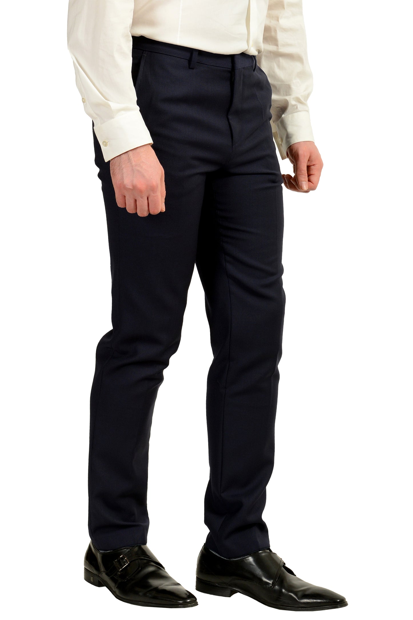 Hugo Boss Men's "Astian/Hets182" Extra Slim Fit 100% Wool Suit US 40R IT 50R