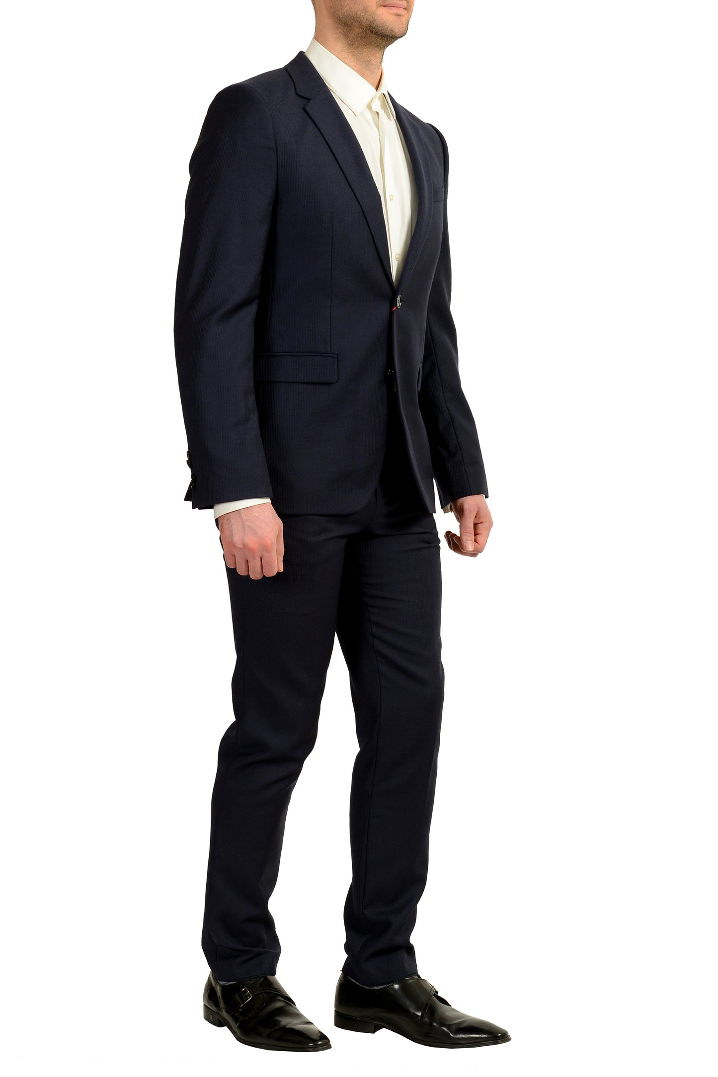 Hugo Boss Men's "Astian/Hets182" Extra Slim Fit 100% Wool Suit US 40R IT 50R