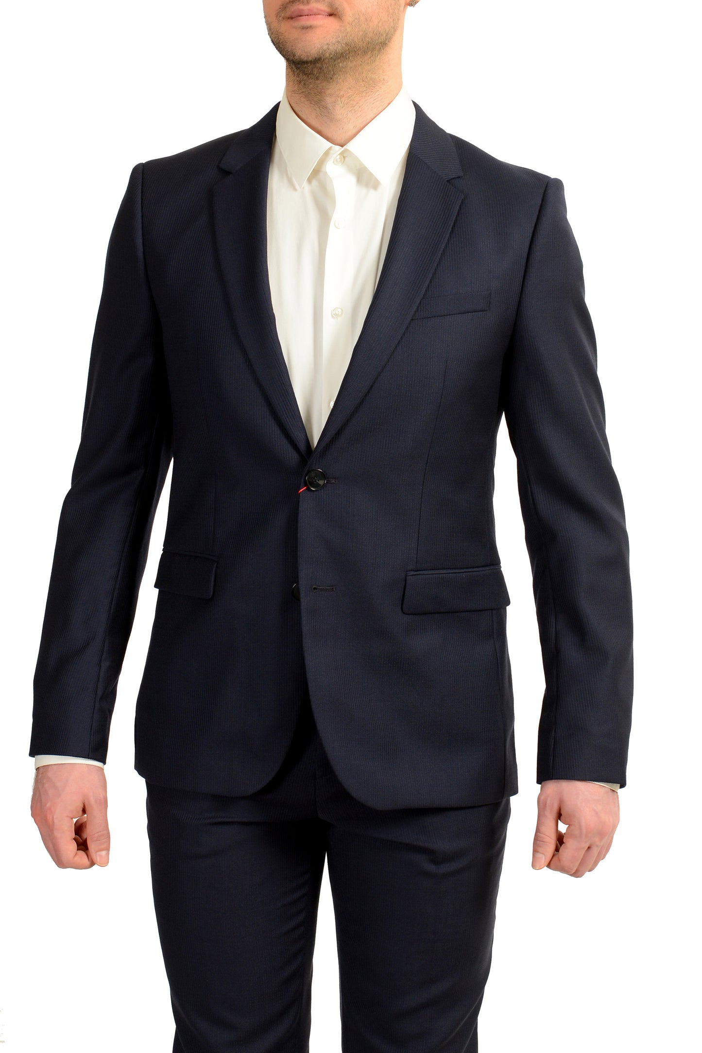 Hugo Boss Men's "Astian/Hets182" Extra Slim Fit 100% Wool Suit US 40R IT 50R