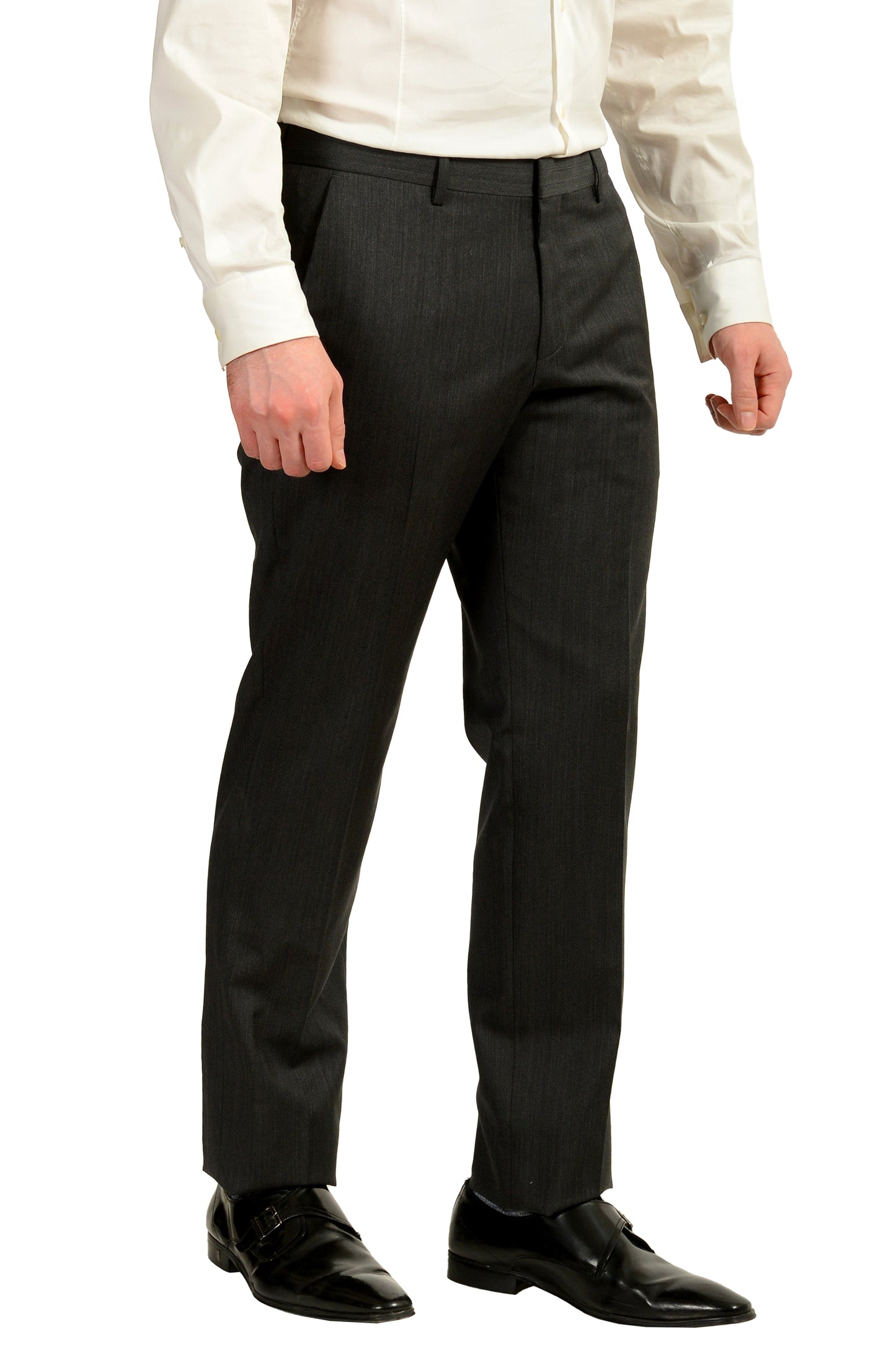 Hugo Boss Men's "C-Huge1/C-Genius" Slim Fit Gray Wool Suit US 40R IT 50R