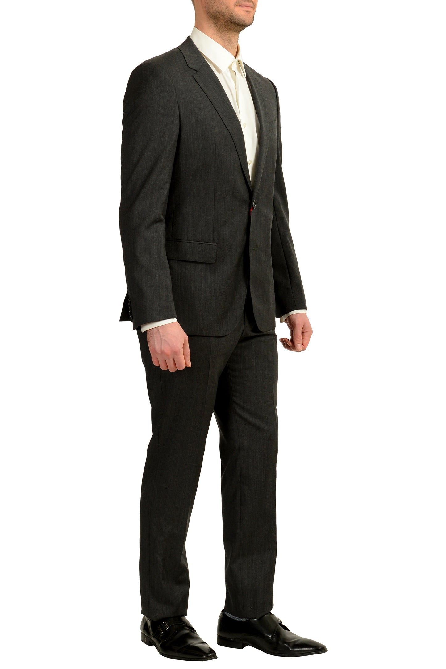 Hugo Boss Men's "C-Huge1/C-Genius" Slim Fit Gray Wool Suit US 40R IT 50R