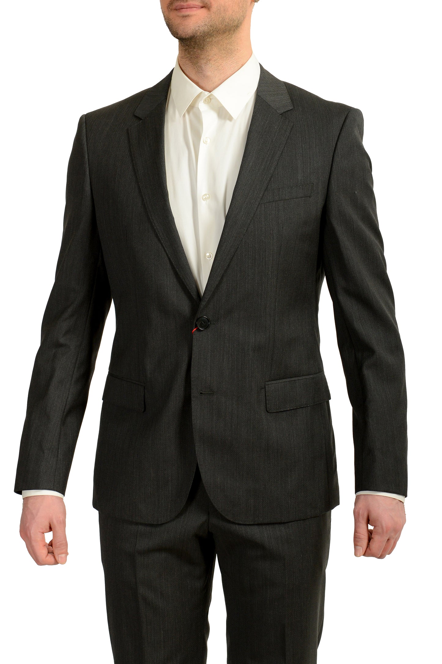 Hugo Boss Men's "C-Huge1/C-Genius" Slim Fit Gray Wool Suit US 40R IT 50R