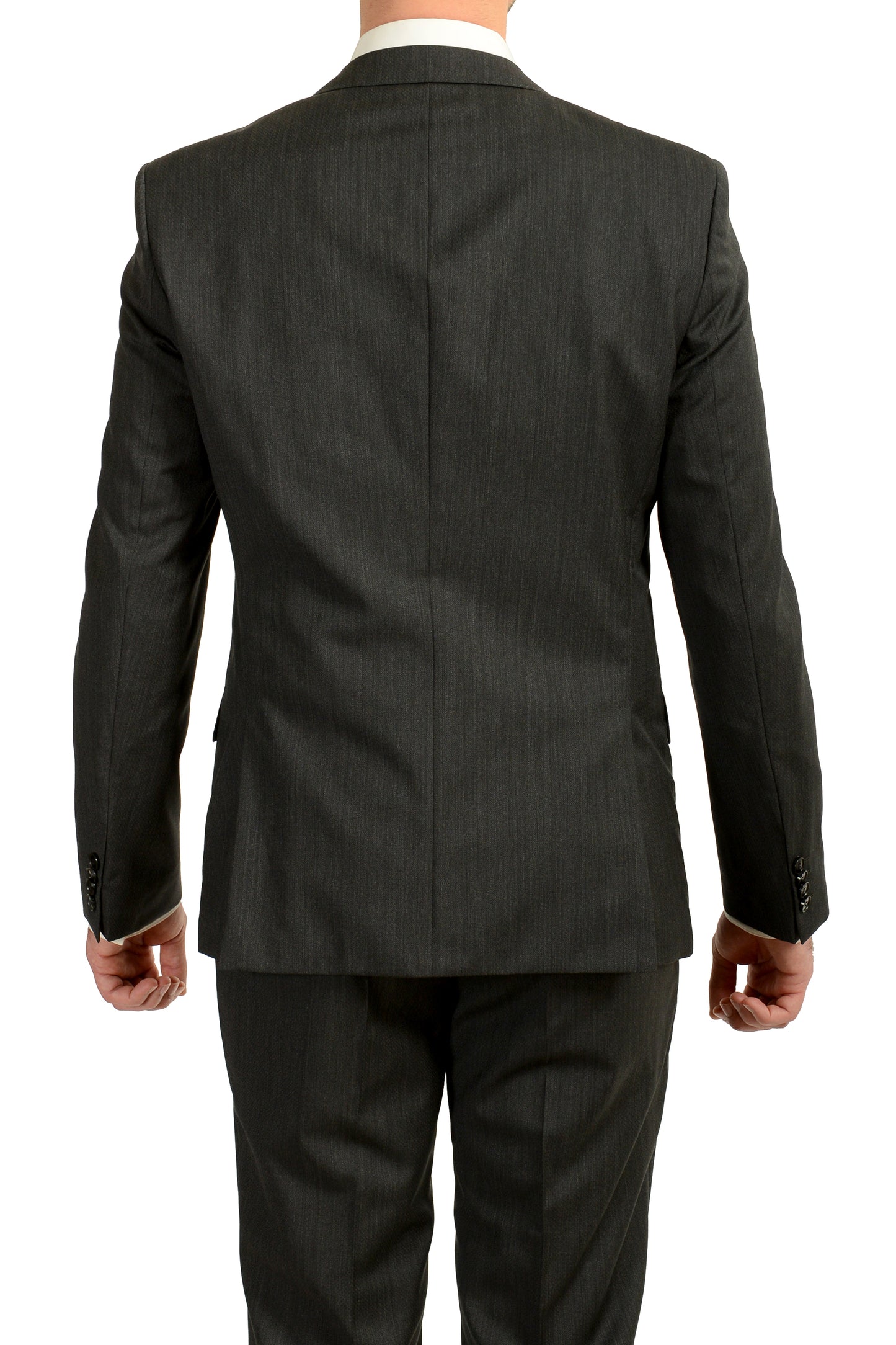 Hugo Boss Men's "C-Huge1/C-Genius" Slim Fit Gray Wool Suit US 40R IT 50R