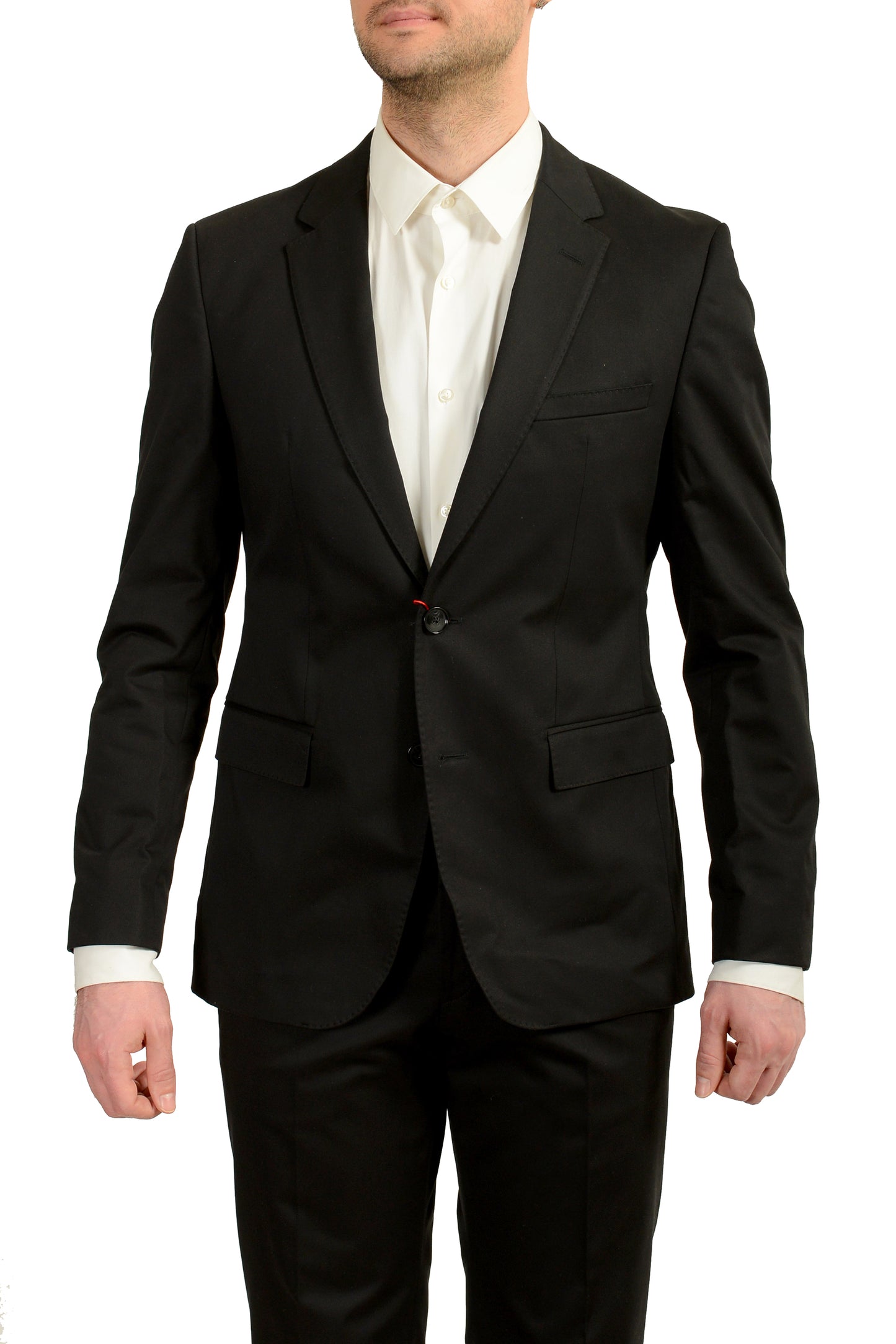 Hugo Boss Men's "C-Jeffery/C-Simmons" Regular Fit Black Suit US 38R IT 48R