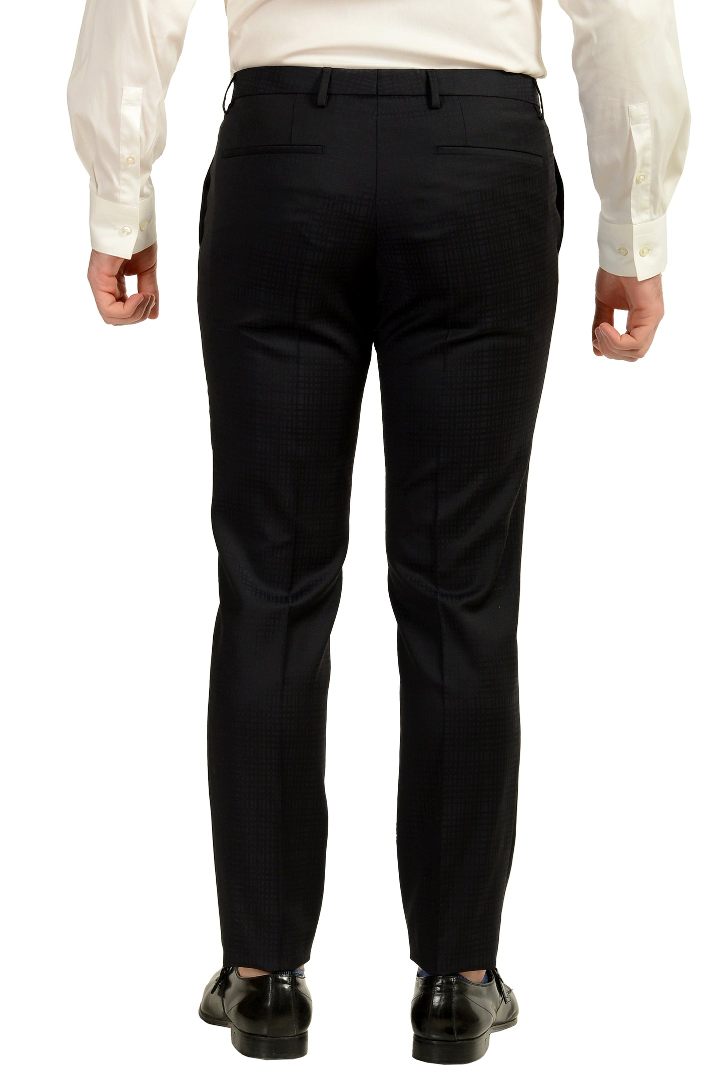 Hugo Boss Men's "Roonin/Wenten" Extra Slim Fit Plaid 100%Wool Suit US 38R IT 48R