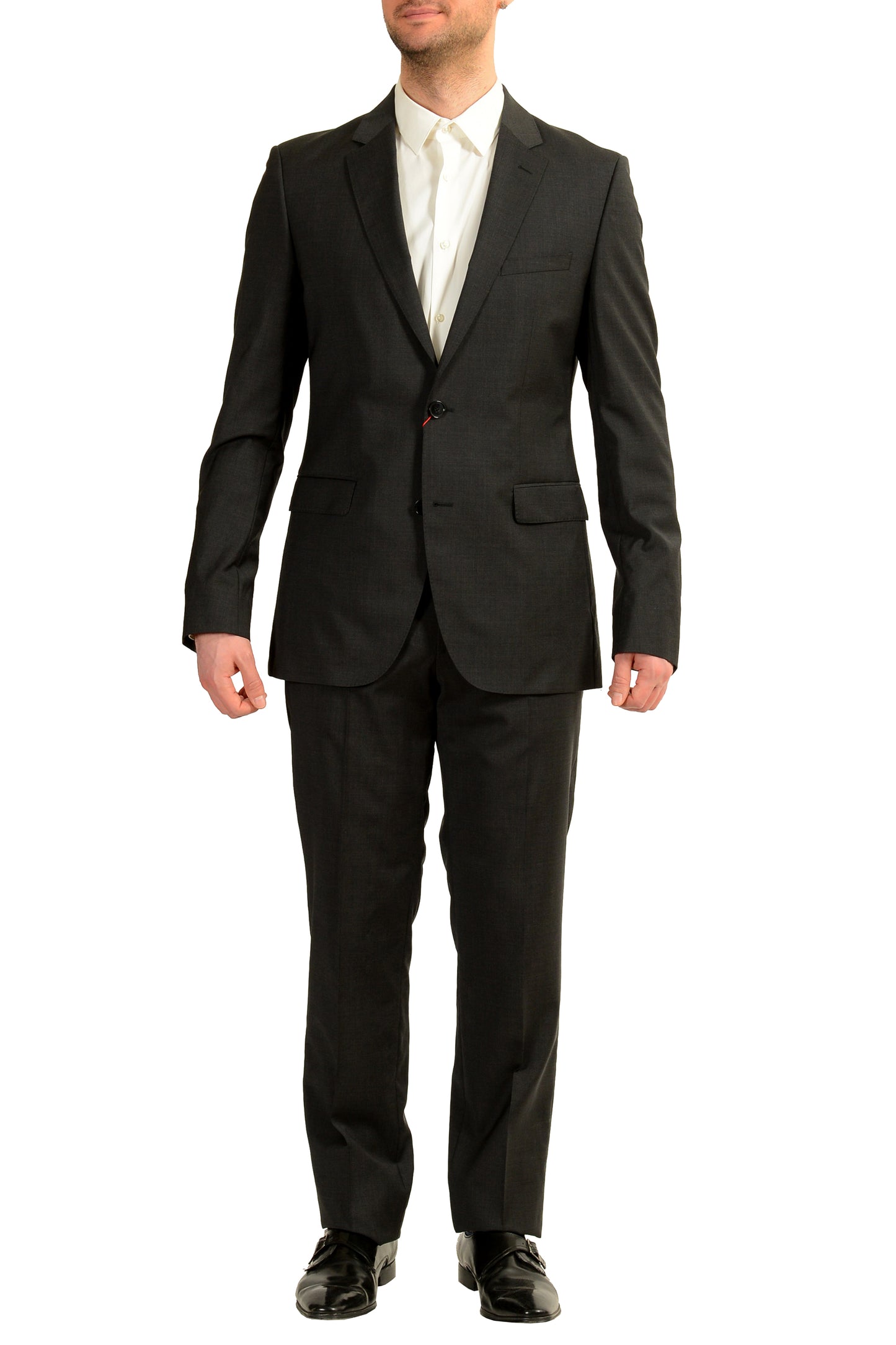 Hugo Boss Men's "C-Jeffery/C-Simmons" 100% Wool Gray Suit US 40L IT 50L