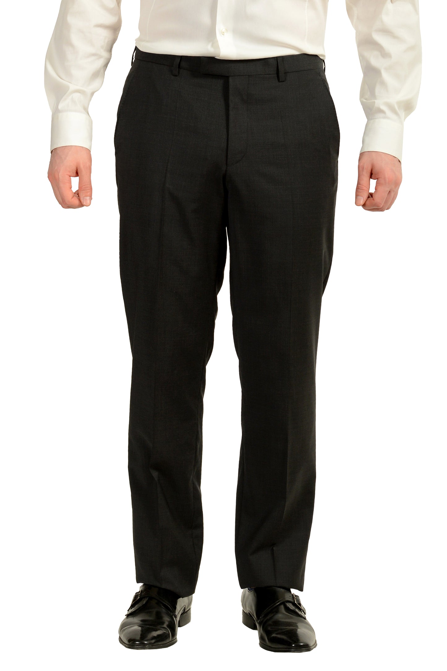 Hugo Boss Men's "C-Jeffery/C-Simmons" 100% Wool Gray Suit US 40L IT 50L