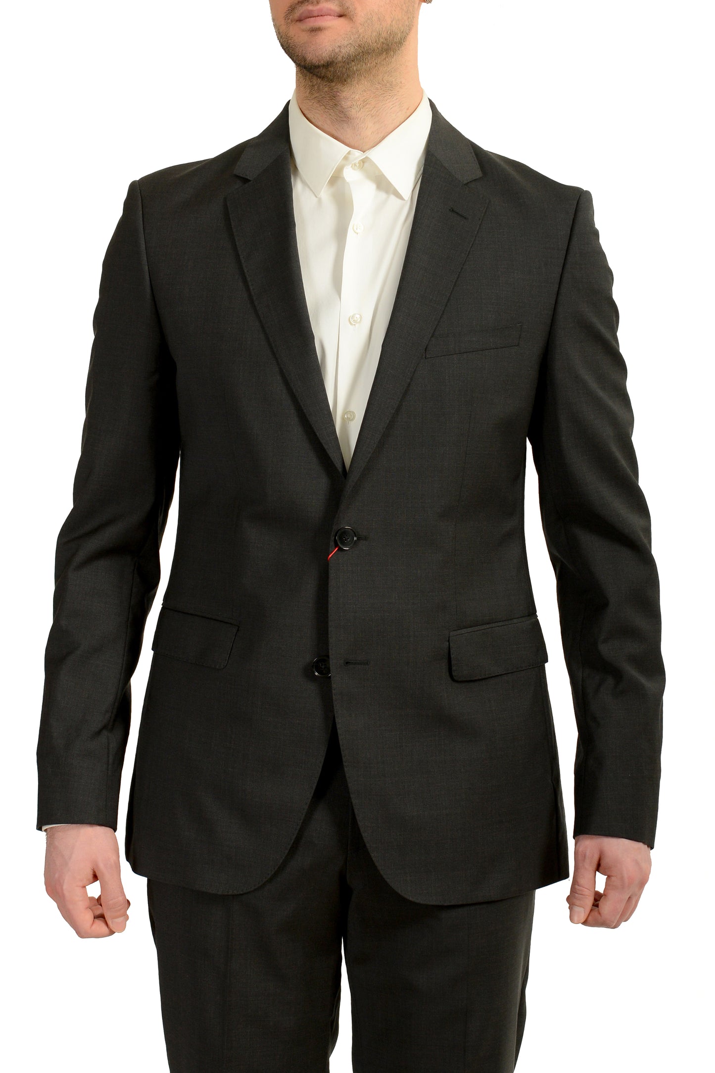 Hugo Boss Men's "C-Jeffery/C-Simmons" 100% Wool Gray Suit US 40L IT 50L