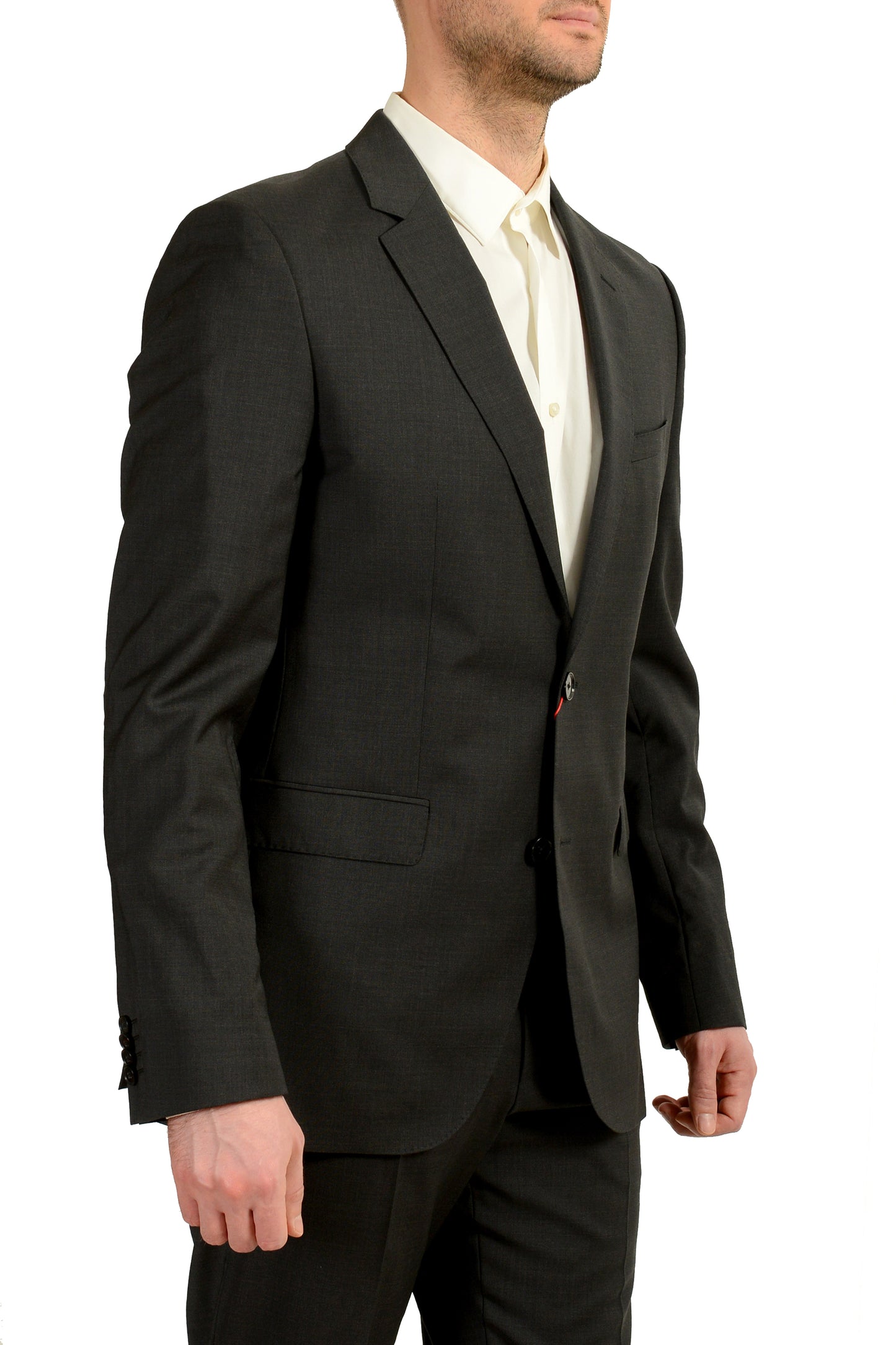 Hugo Boss Men's "C-Jeffery/C-Simmons" 100% Wool Gray Suit US 40L IT 50L