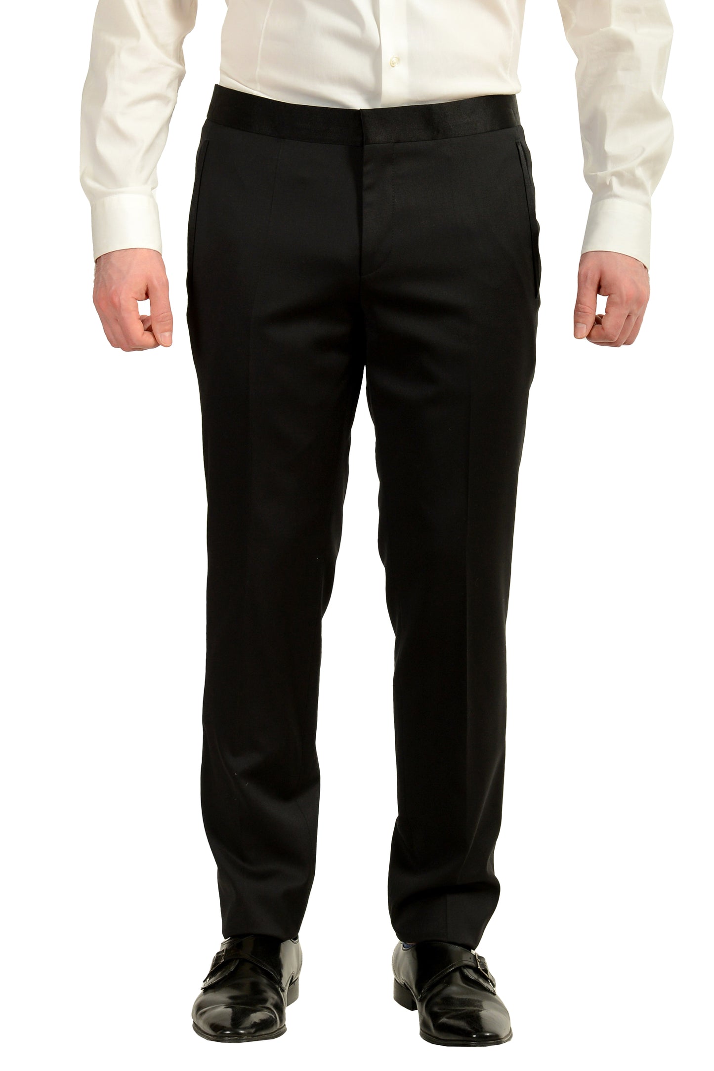 Hugo Boss Men's Arti/Hesten184E1 Extra Slim Fit 100% Wool Suit US 40R IT 50R