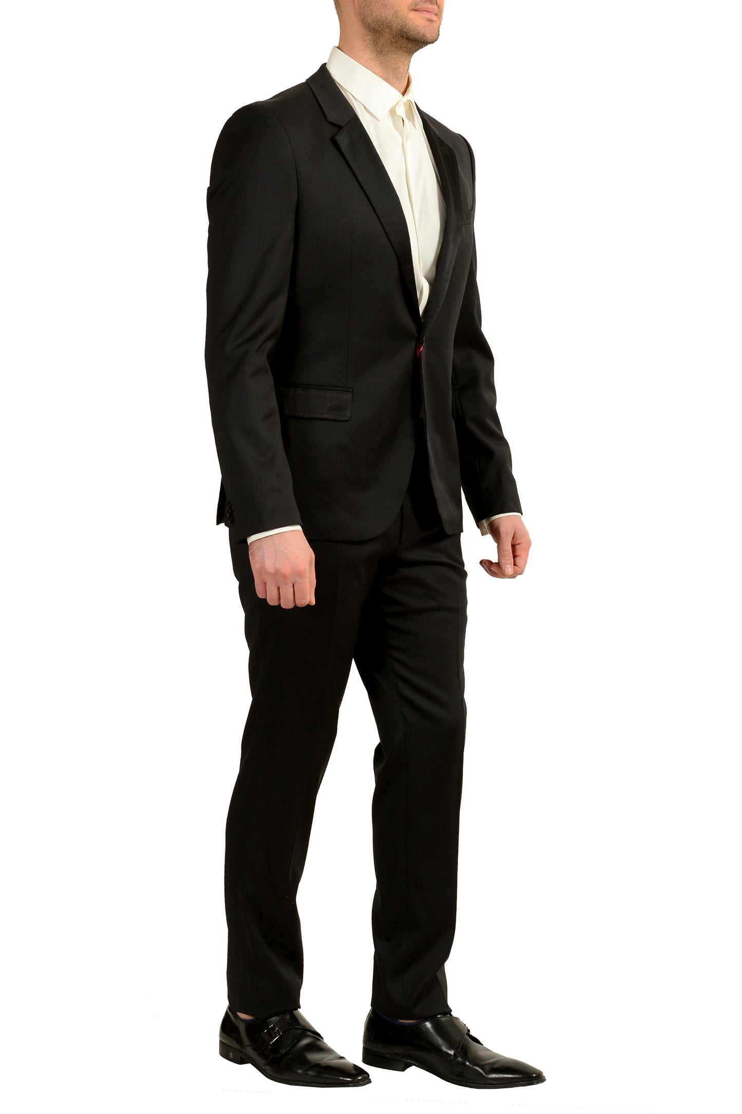 Hugo Boss Men's Arti/Hesten184E1 Extra Slim Fit 100% Wool Suit US 40R IT 50R