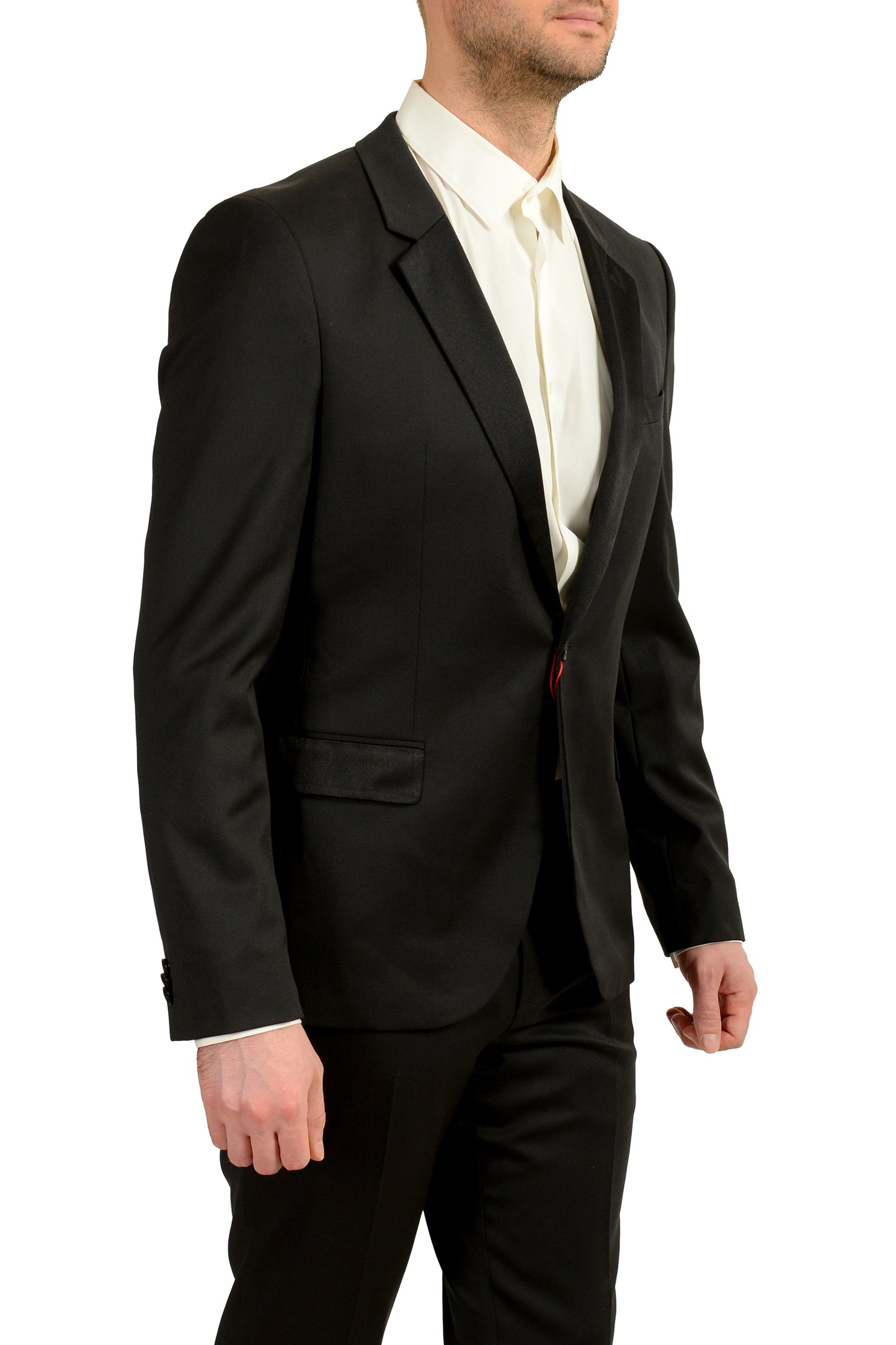 Hugo Boss Men's Arti/Hesten184E1 Extra Slim Fit 100% Wool Suit US 40R IT 50R
