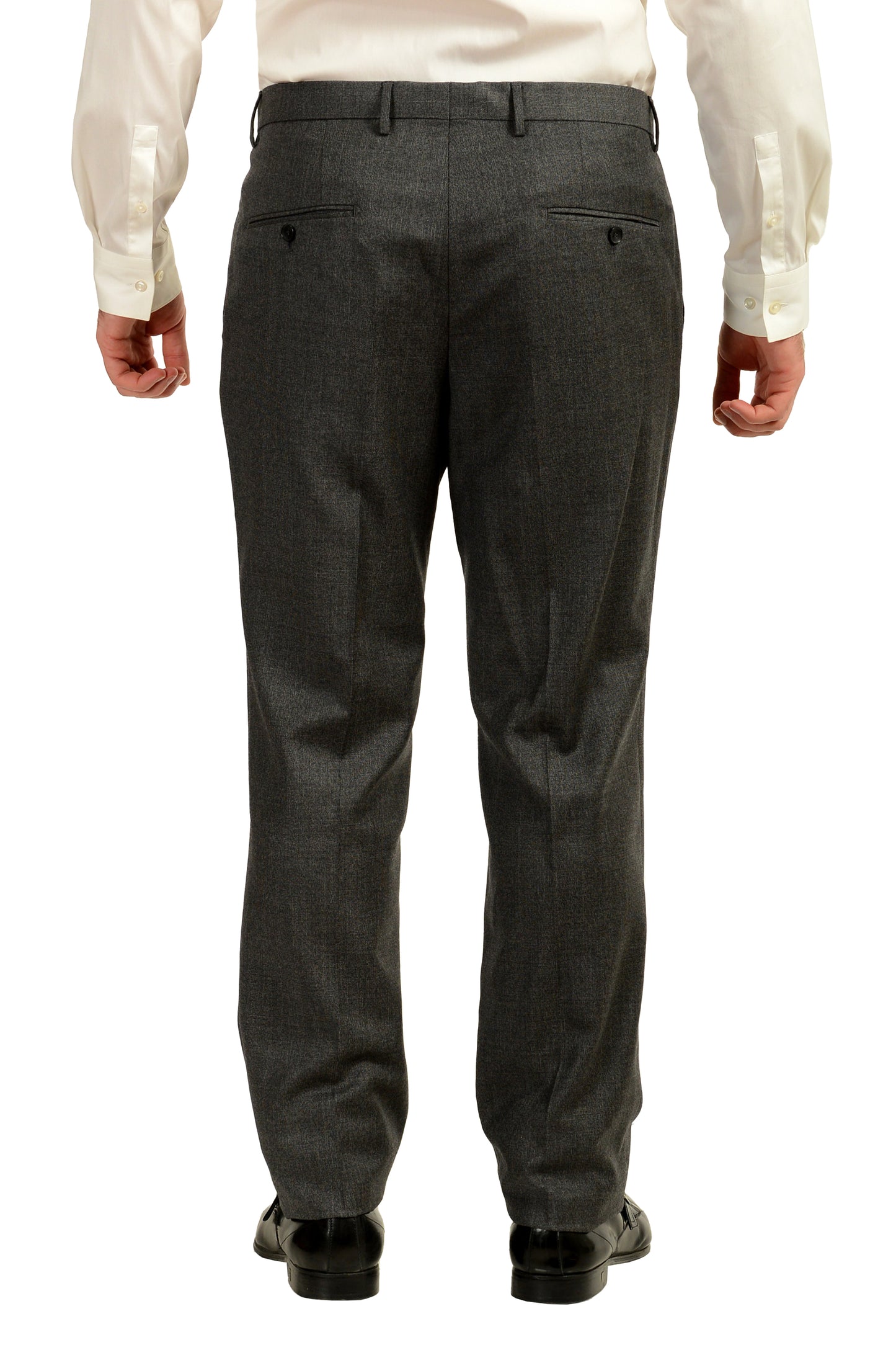 Hugo Boss Men's "T-Hunter/Goswin" 100% Wool Gray Two Button Suit US 42L IT 52L