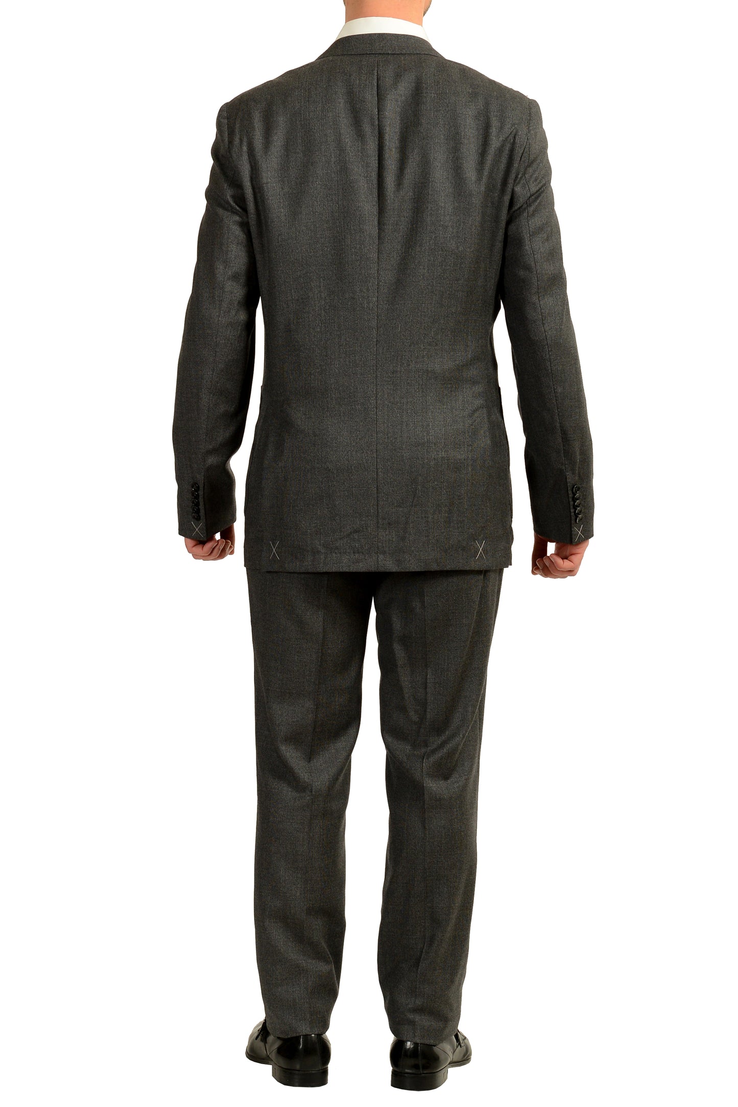 Hugo Boss Men's "T-Hunter/Goswin" 100% Wool Gray Two Button Suit US 42L IT 52L