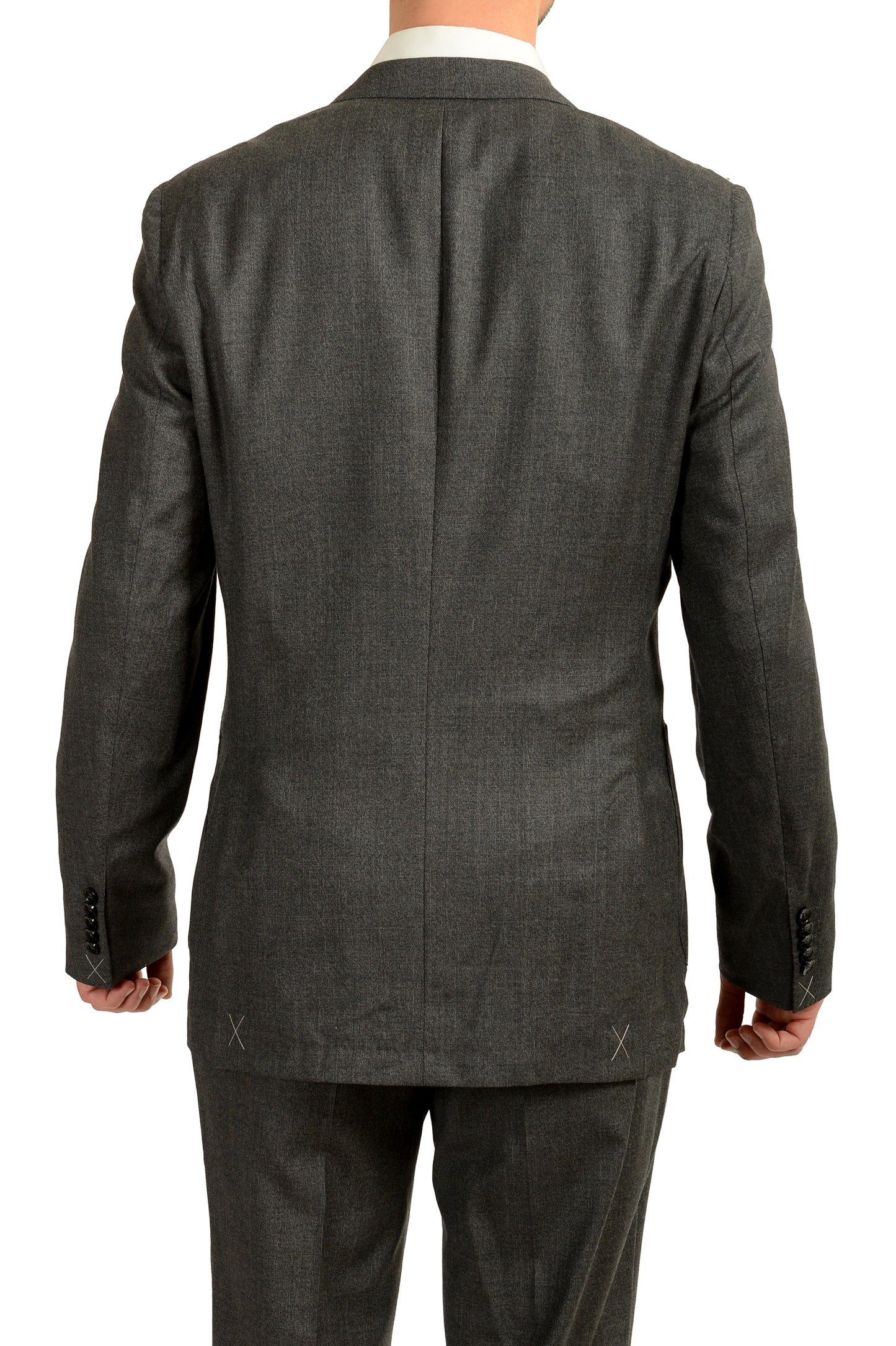 Hugo Boss Men's "T-Hunter/Goswin" 100% Wool Gray Two Button Suit US 42L IT 52L