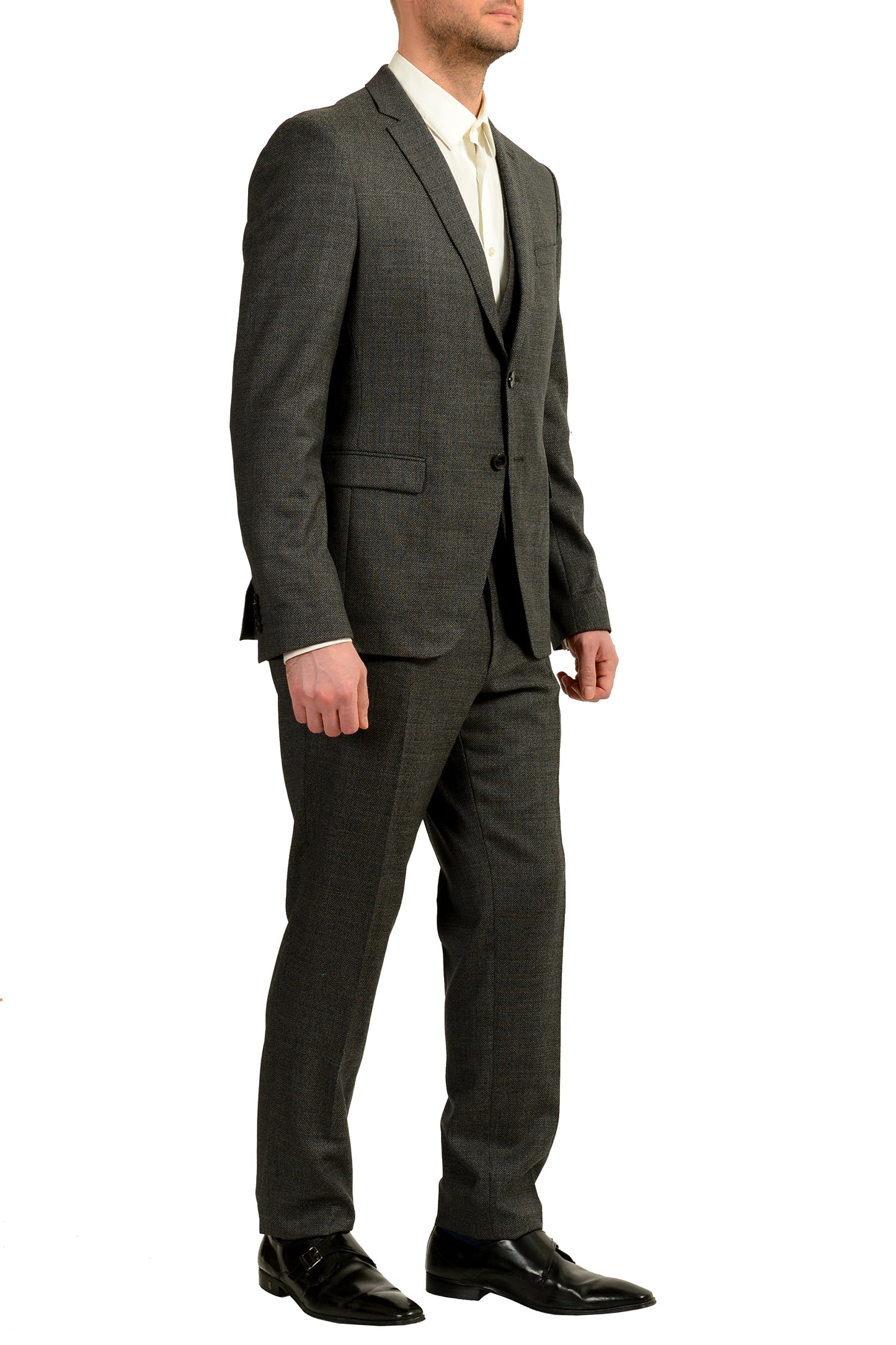 Hugo Boss Men's Reymond/Wenten WE1 Extra Slim Fit Three Piece Suit US 42R IT 52R