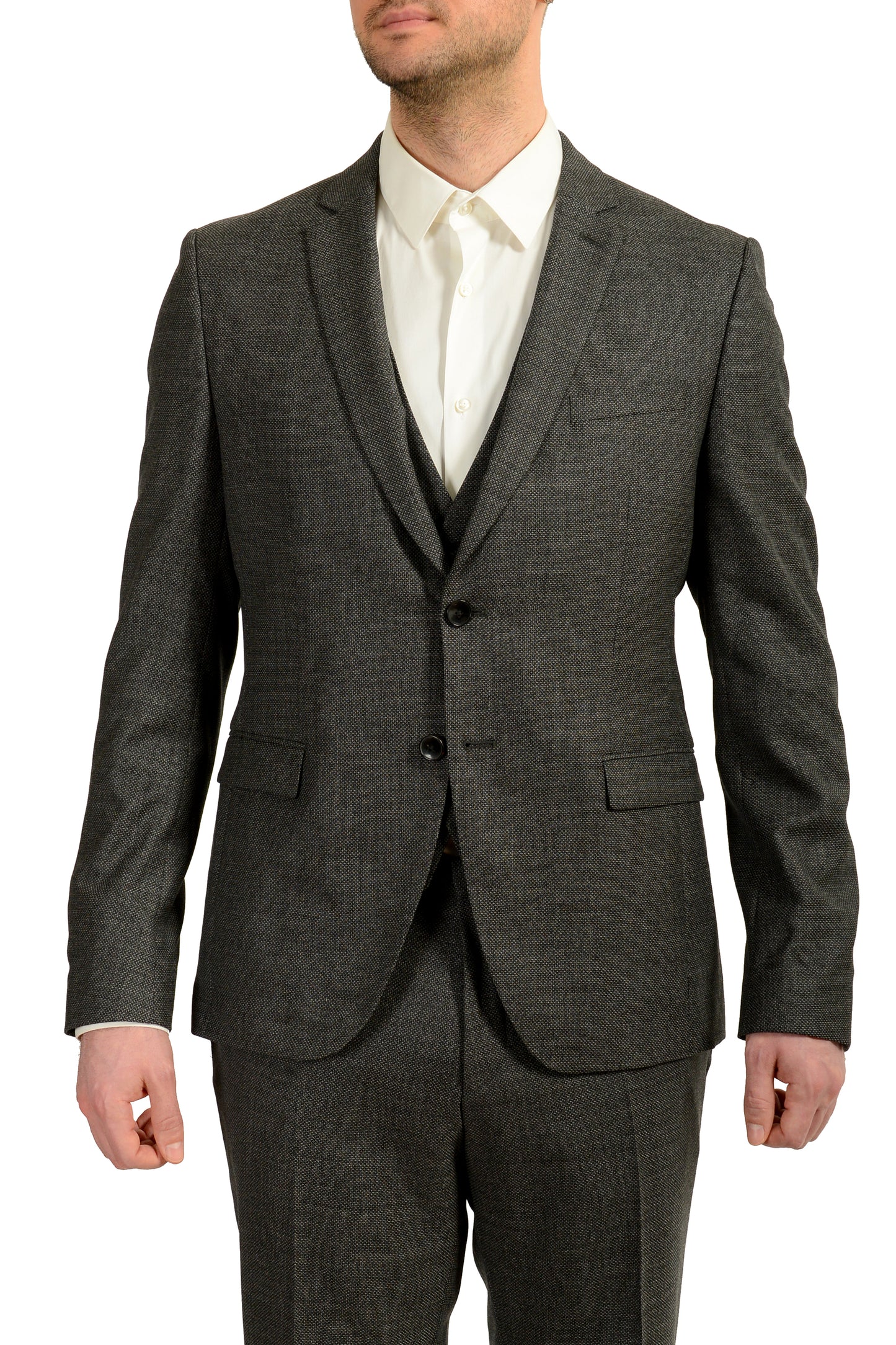 Hugo Boss Men's Reymond/Wenten WE1 Extra Slim Fit Three Piece Suit US 42R IT 52R