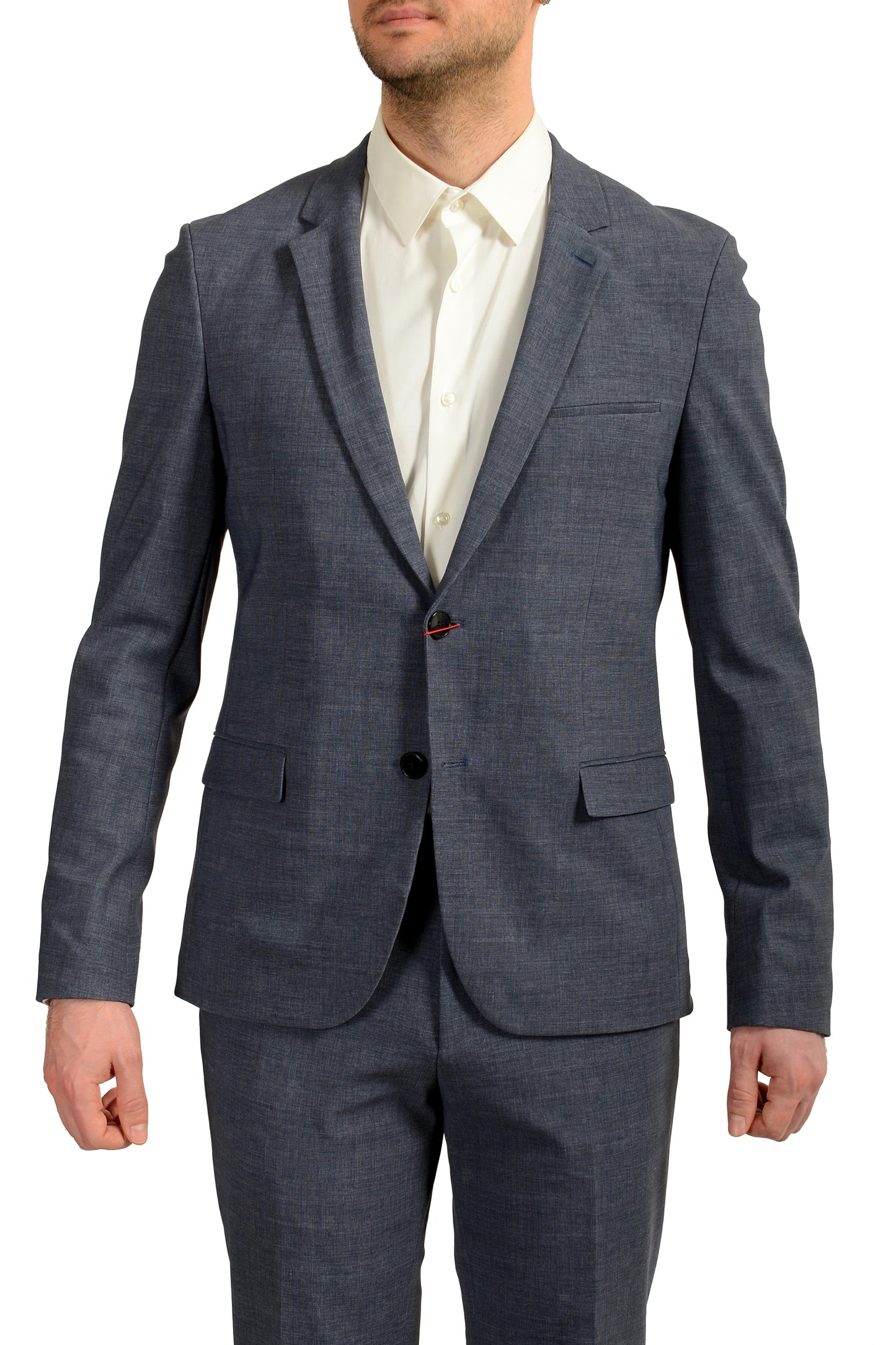Hugo Boss Men's Anfred/Heiron192J Extra Slim Blue Two Button Suit US 40R IT 50R