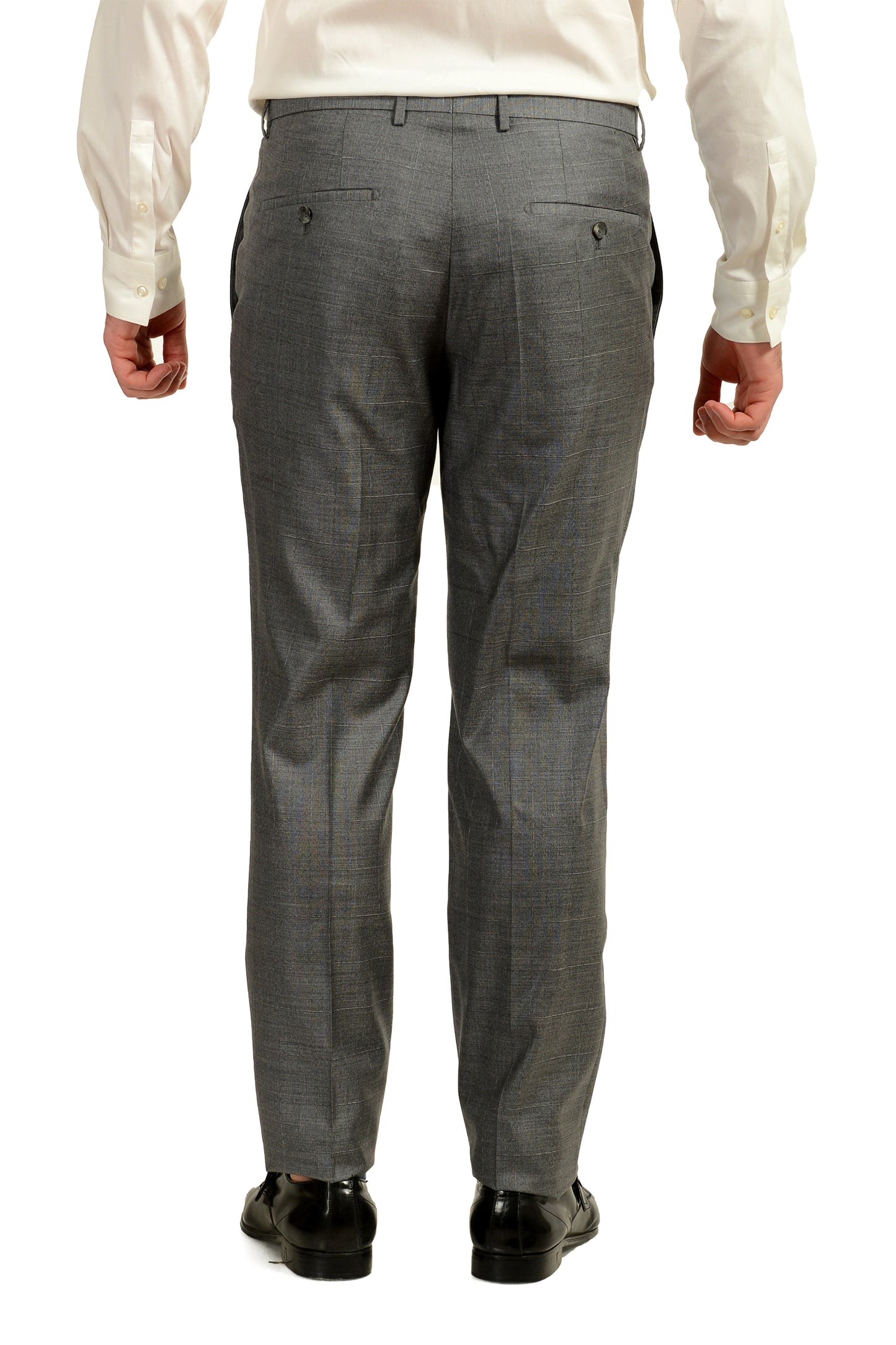 Hugo Boss Men's "T-Harvers4/Glover3" Slim Fit Silk Wool Plaid Suit US 40R IT 50R