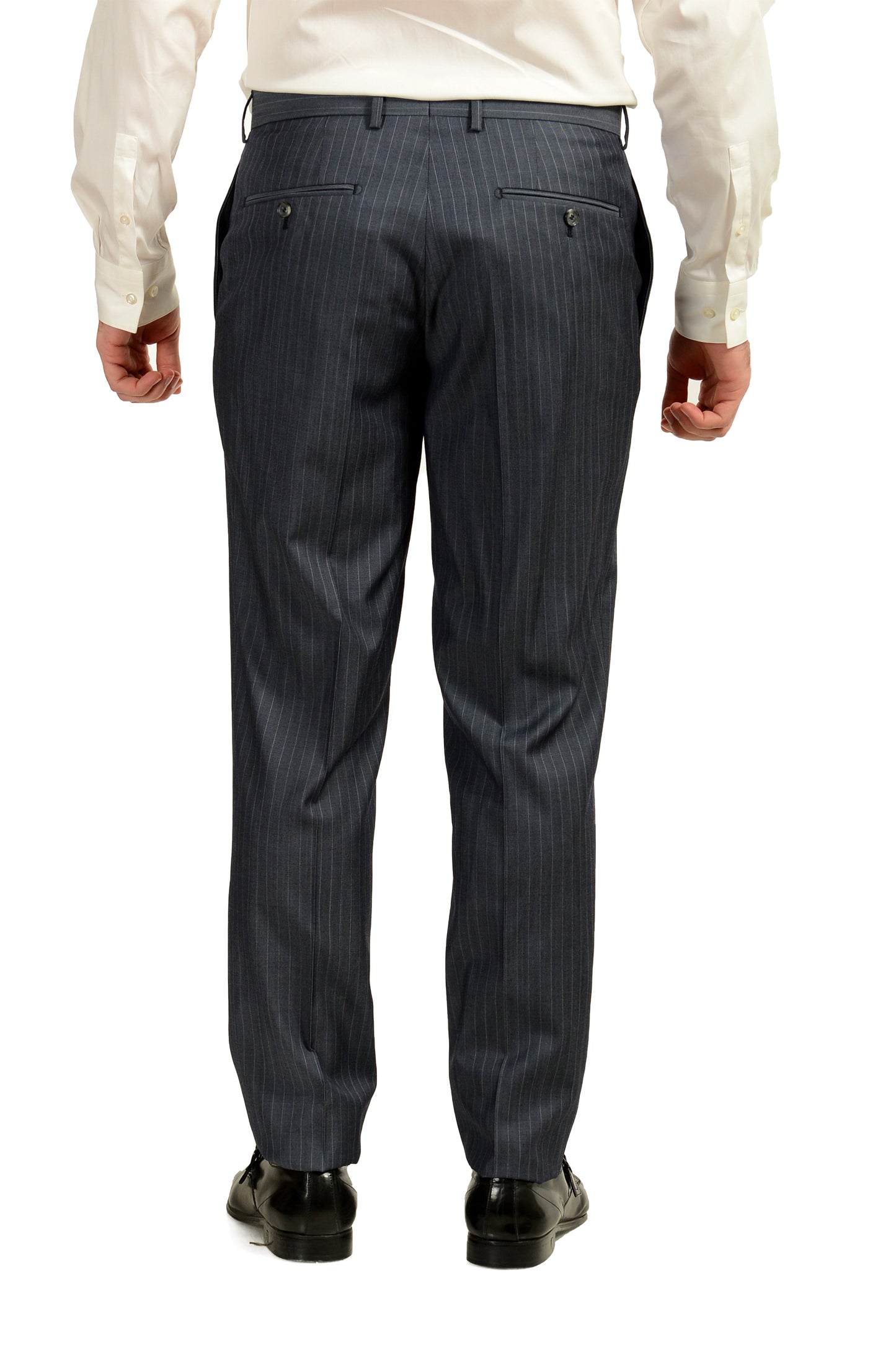 Hugo Boss Men's "T-Jarrod/Lone" Regular Fit 100% Wool Striped Suit US 40S IT 50S