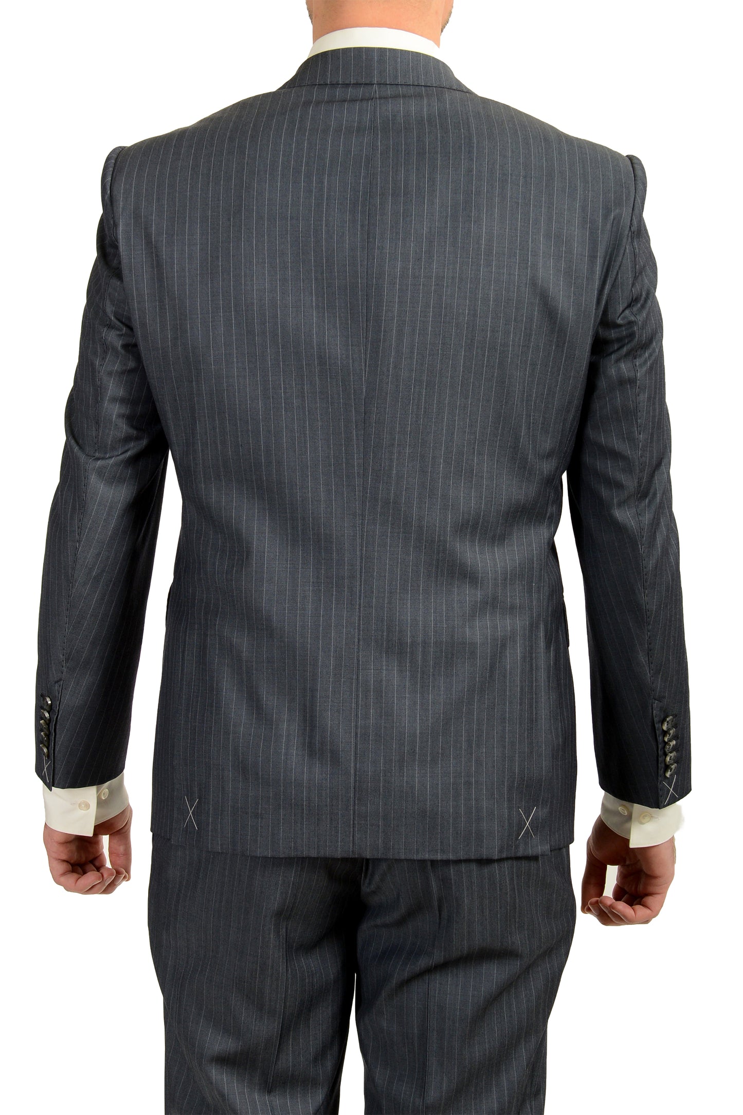 Hugo Boss Men's "T-Jarrod/Lone" Regular Fit 100% Wool Striped Suit US 40S IT 50S