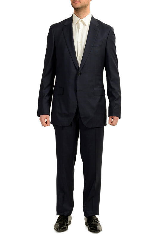 Hugo Boss Men's F-Jacksen2/Lane2 Regular Fit 100% Wool Plaid Suit US 36R IT 46R