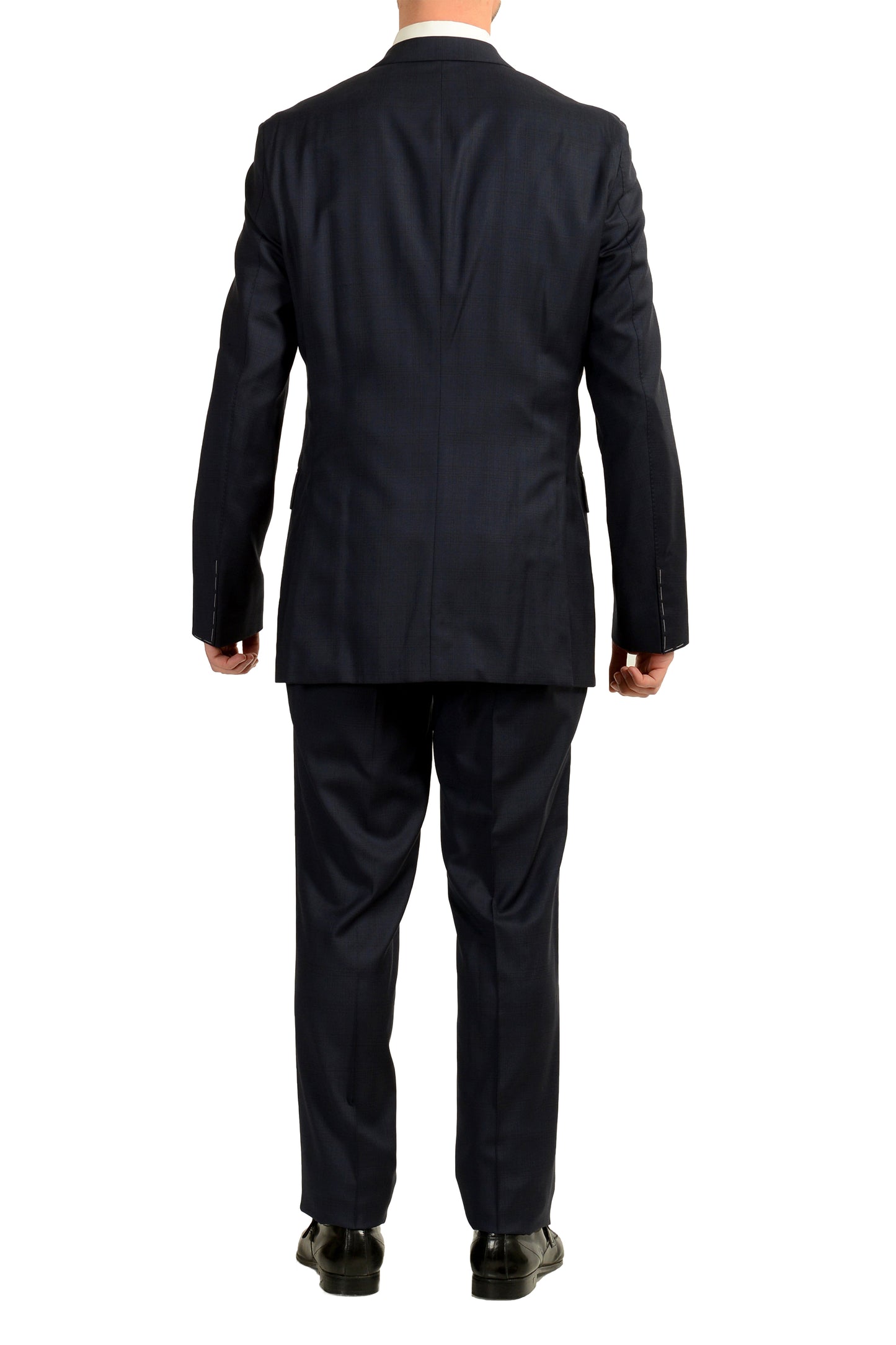 Hugo Boss Men's F-Jacksen2/Lane2 Regular Fit 100% Wool Plaid Suit US 36R IT 46R