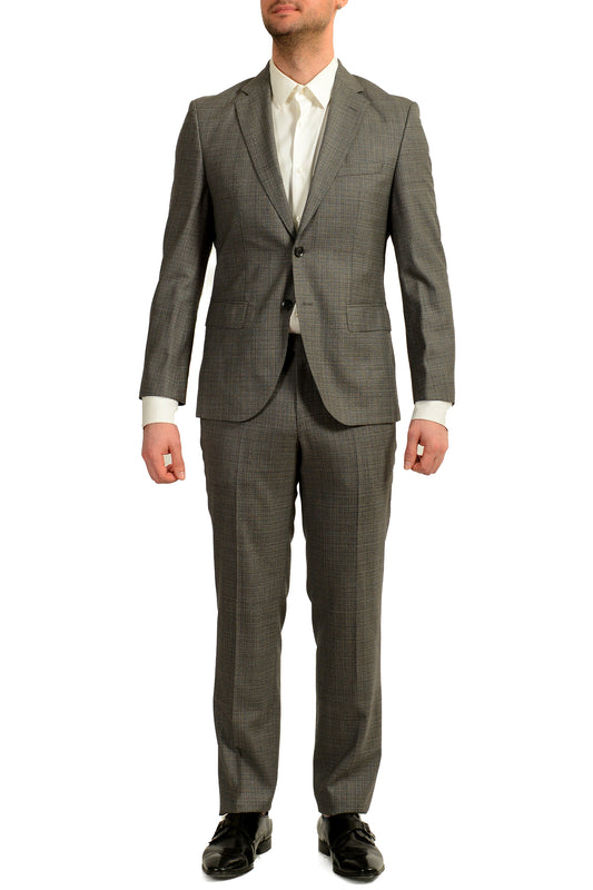 Hugo Boss Men's "Johnstons5/Lenon1" Regular Fit 100%Wool Gray Suit US 38S IT 48S