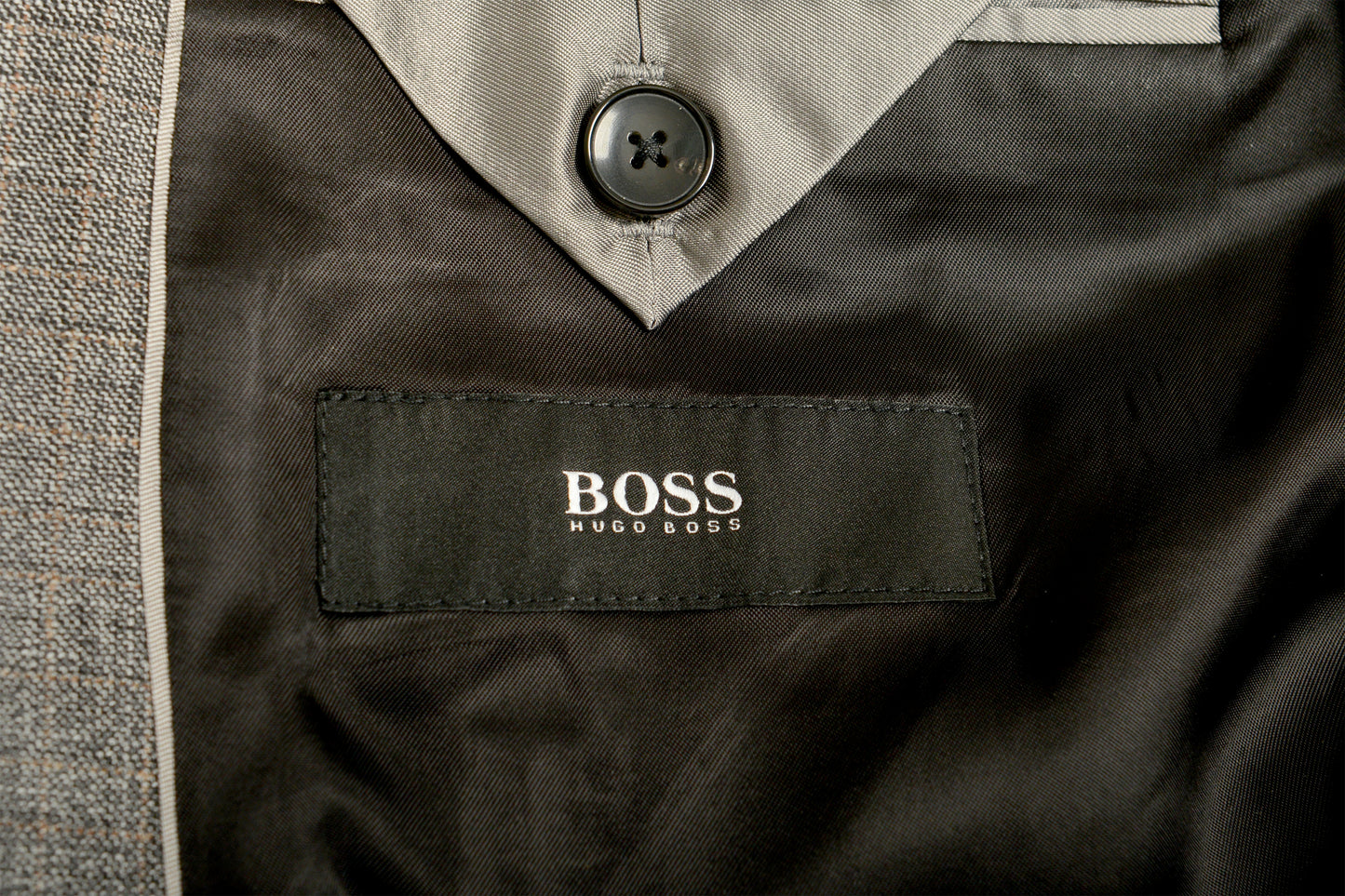 Hugo Boss Men's "Johnstons5/Lenon1" Regular Fit 100%Wool Gray Suit US 38S IT 48S