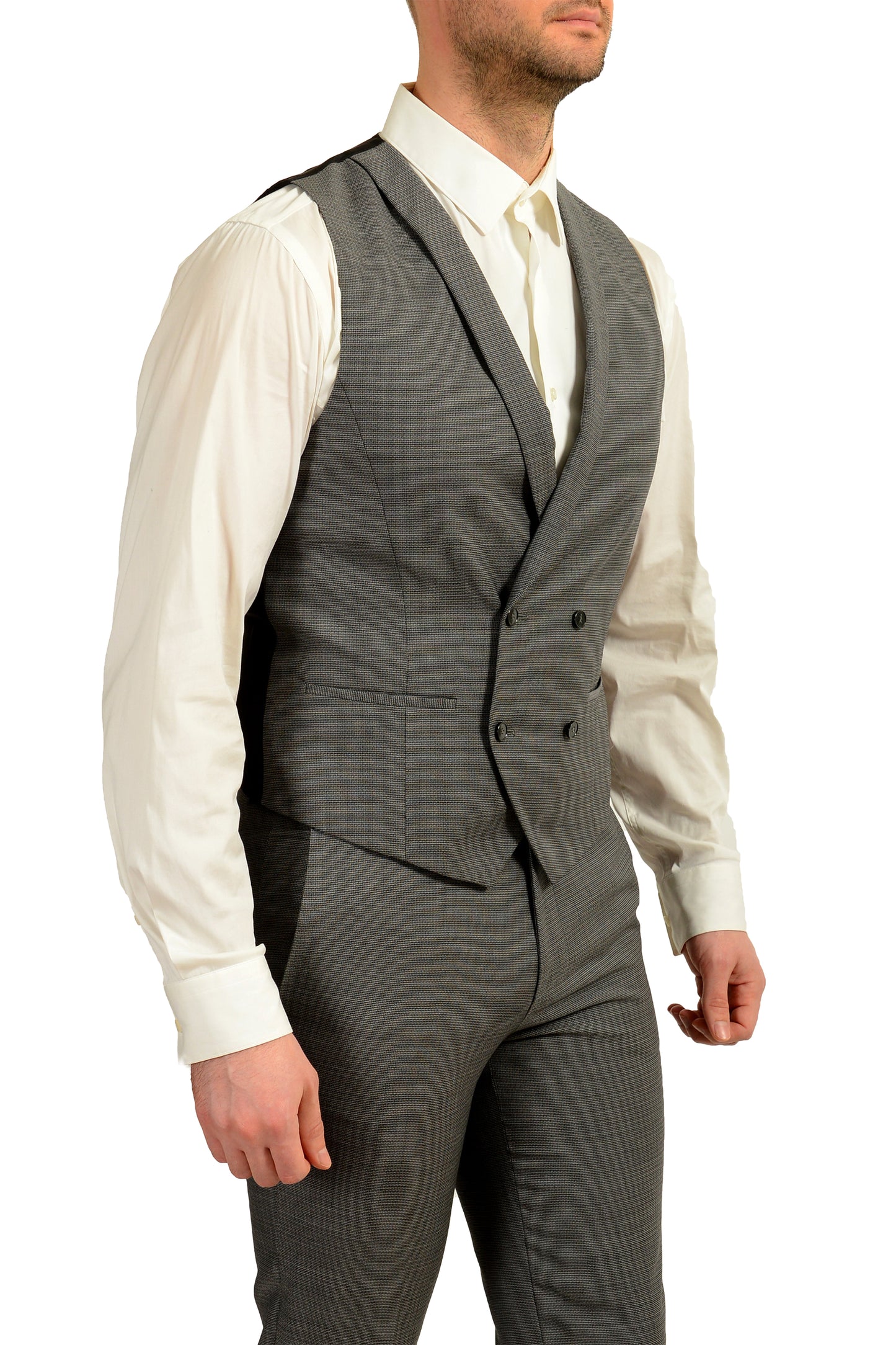 Hugo Boss Men's "Admon/Wilms/Hesten" 100% Wool Three Piece Suit US 38R IT 48R