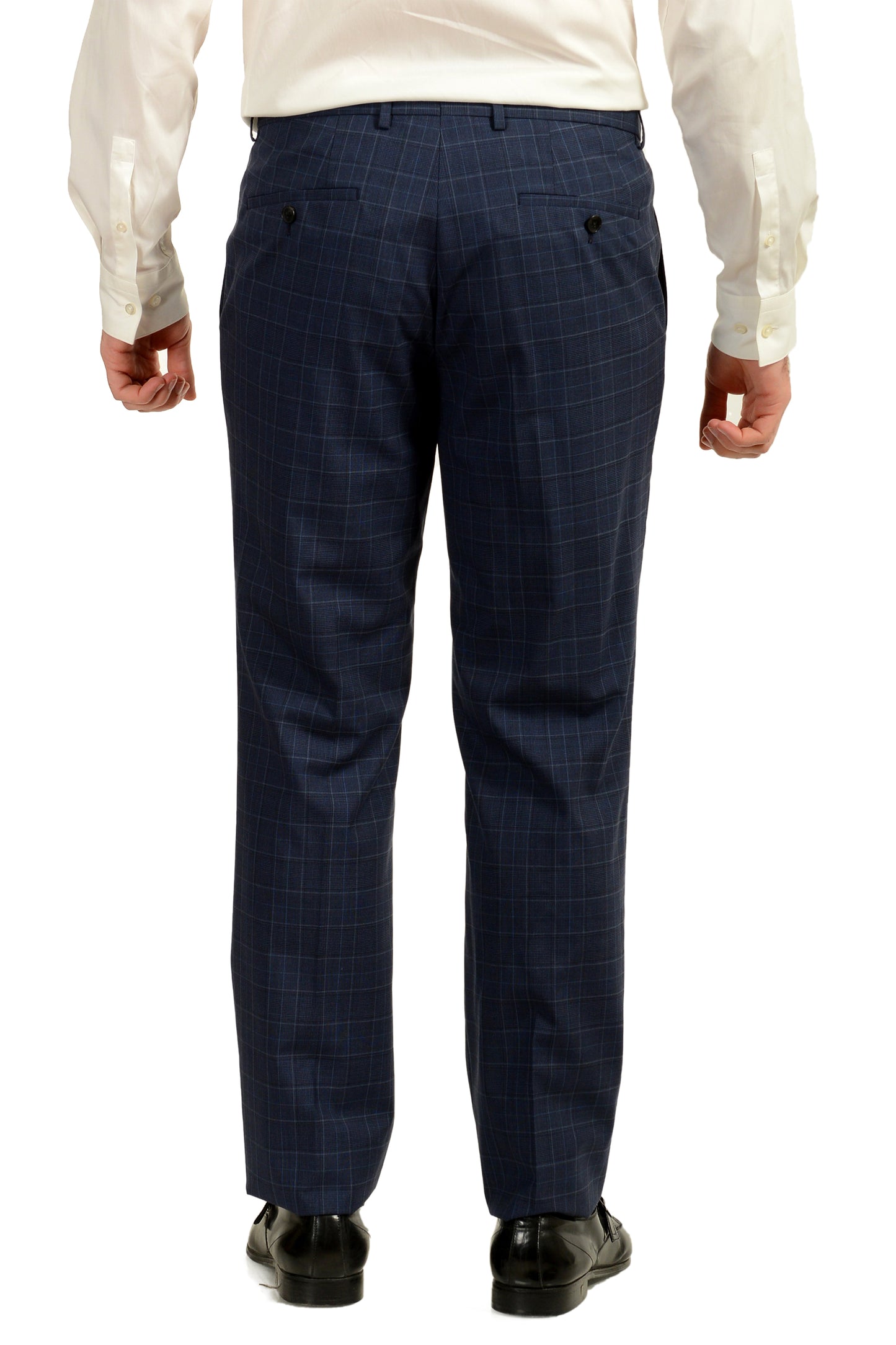 Hugo Boss Men's "Johnstons5/Lenon1" Regular Fit 100%Wool Blue Suit US 40R IT 50R