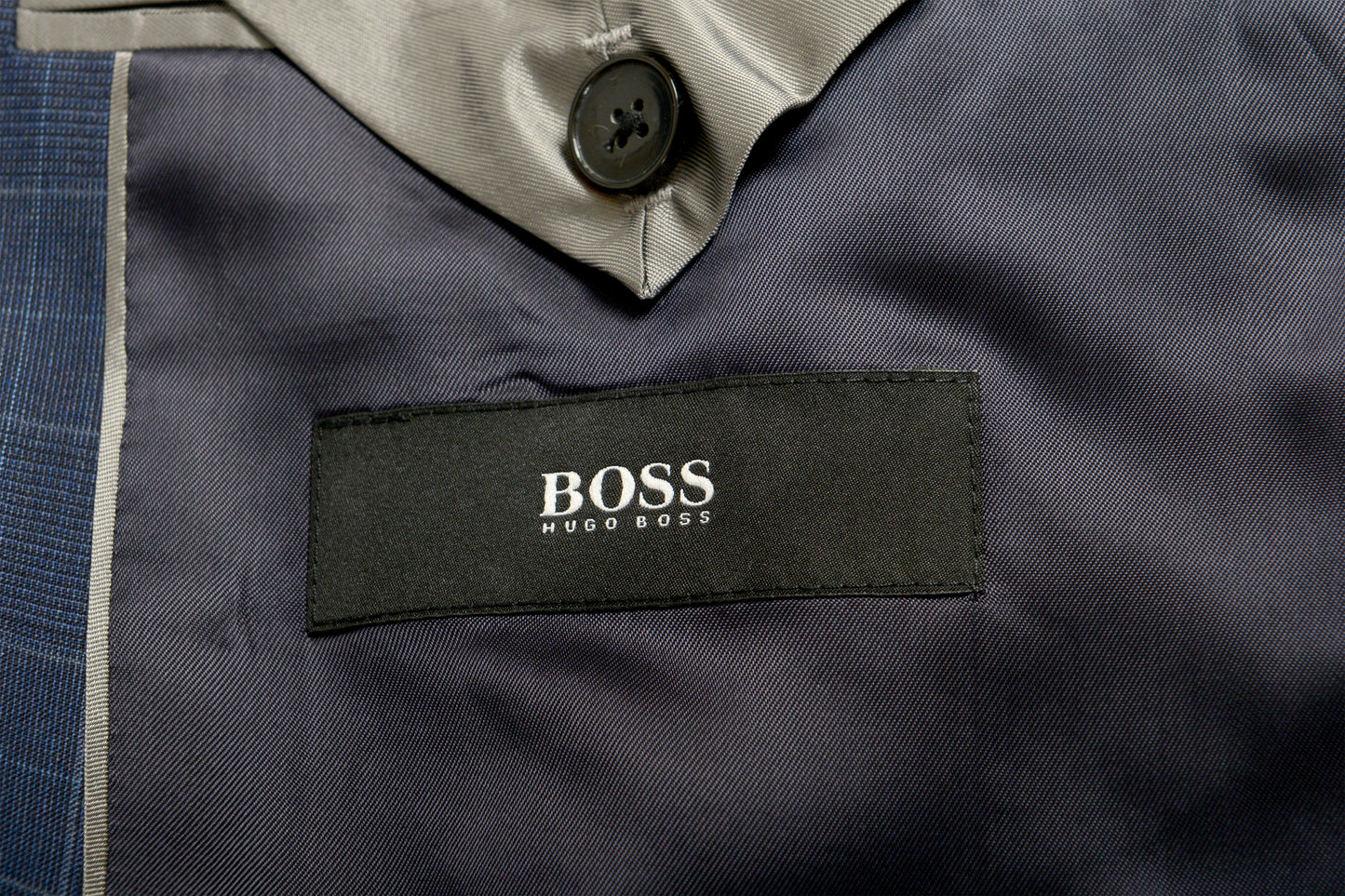 Hugo Boss Men's "Johnstons5/Lenon1" Regular Fit 100%Wool Blue Suit US 40R IT 50R