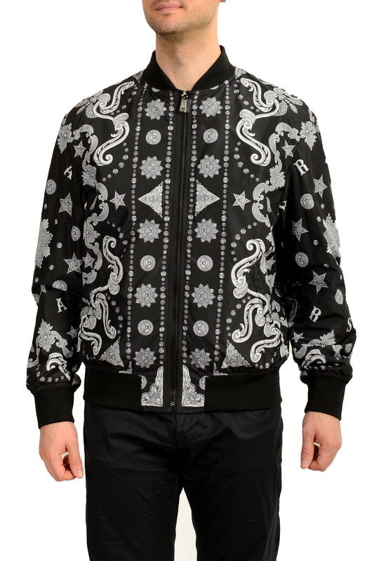 Versace Men's "Bandanamania" Reversible Full Zip insulated Jacket US XL IT 54