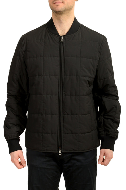 Burberry Men's "Ferndale" Black Quilted Full Zip Jacket US L IT 52