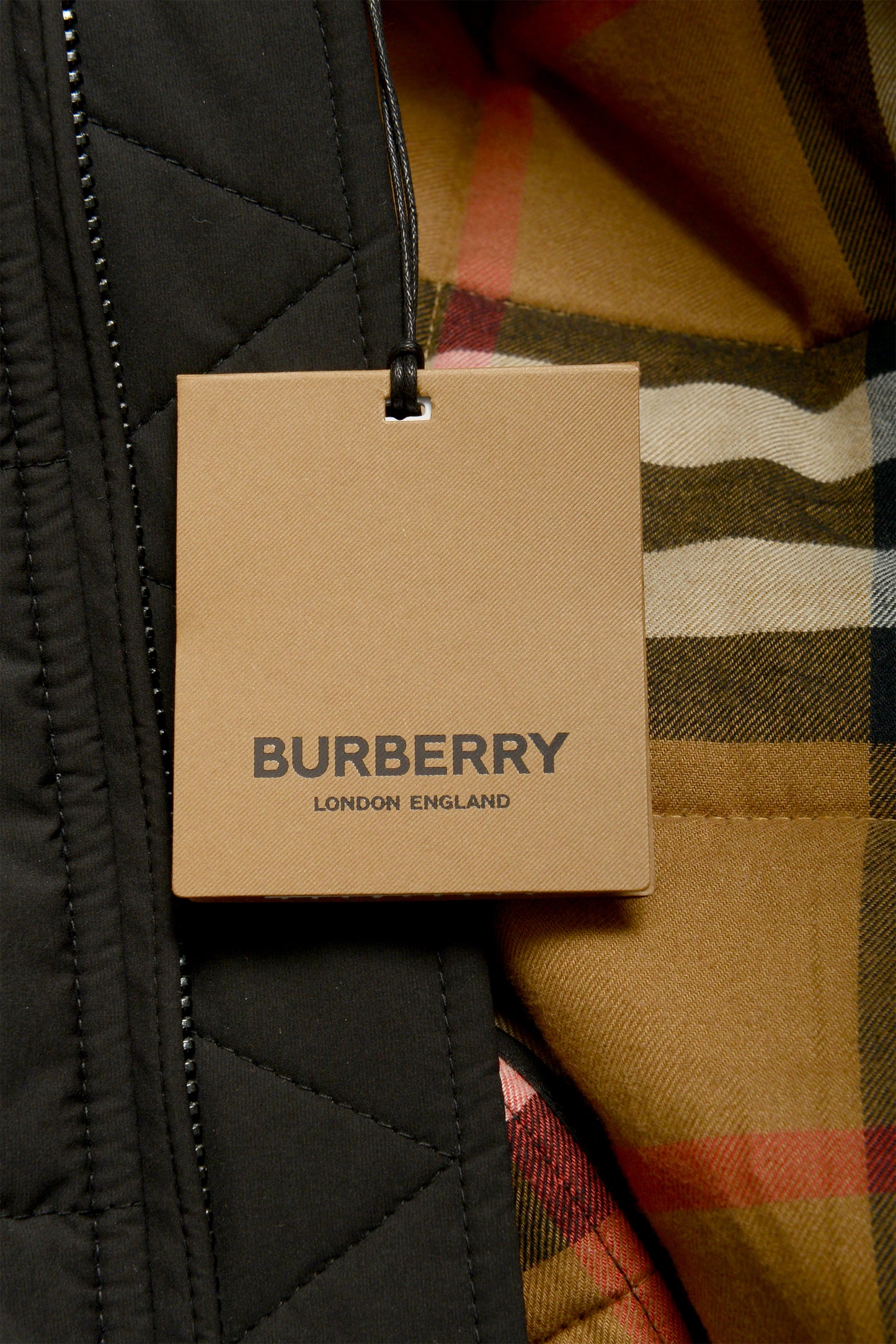 Burberry Men's "Ferndale" Black Quilted Full Zip Jacket US L IT 52