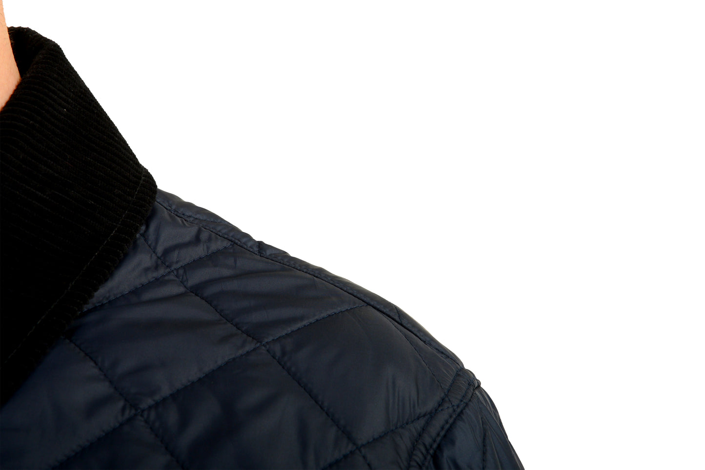 Burberry Men's "Willowbrook" Navy Quilted Full Zip Jacket US XS IT 46