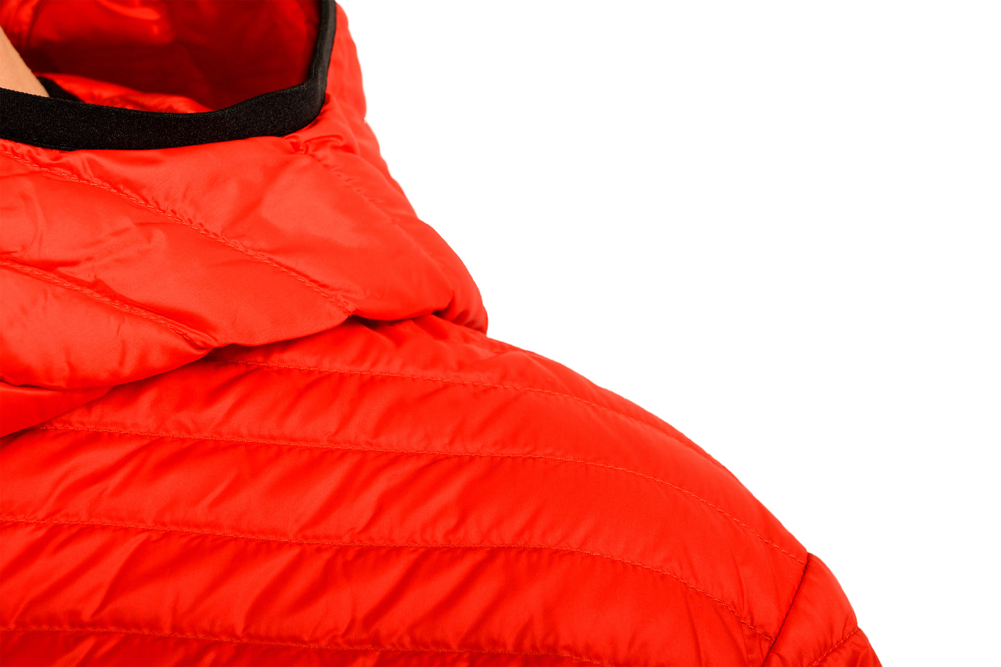 Burberry Men's "LETHAM" Red Quilted Full Zip Hooded Jacket US L IT 52