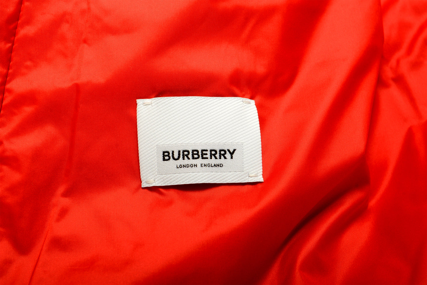 Burberry Men's "LETHAM" Red Quilted Full Zip Hooded Jacket US L IT 52