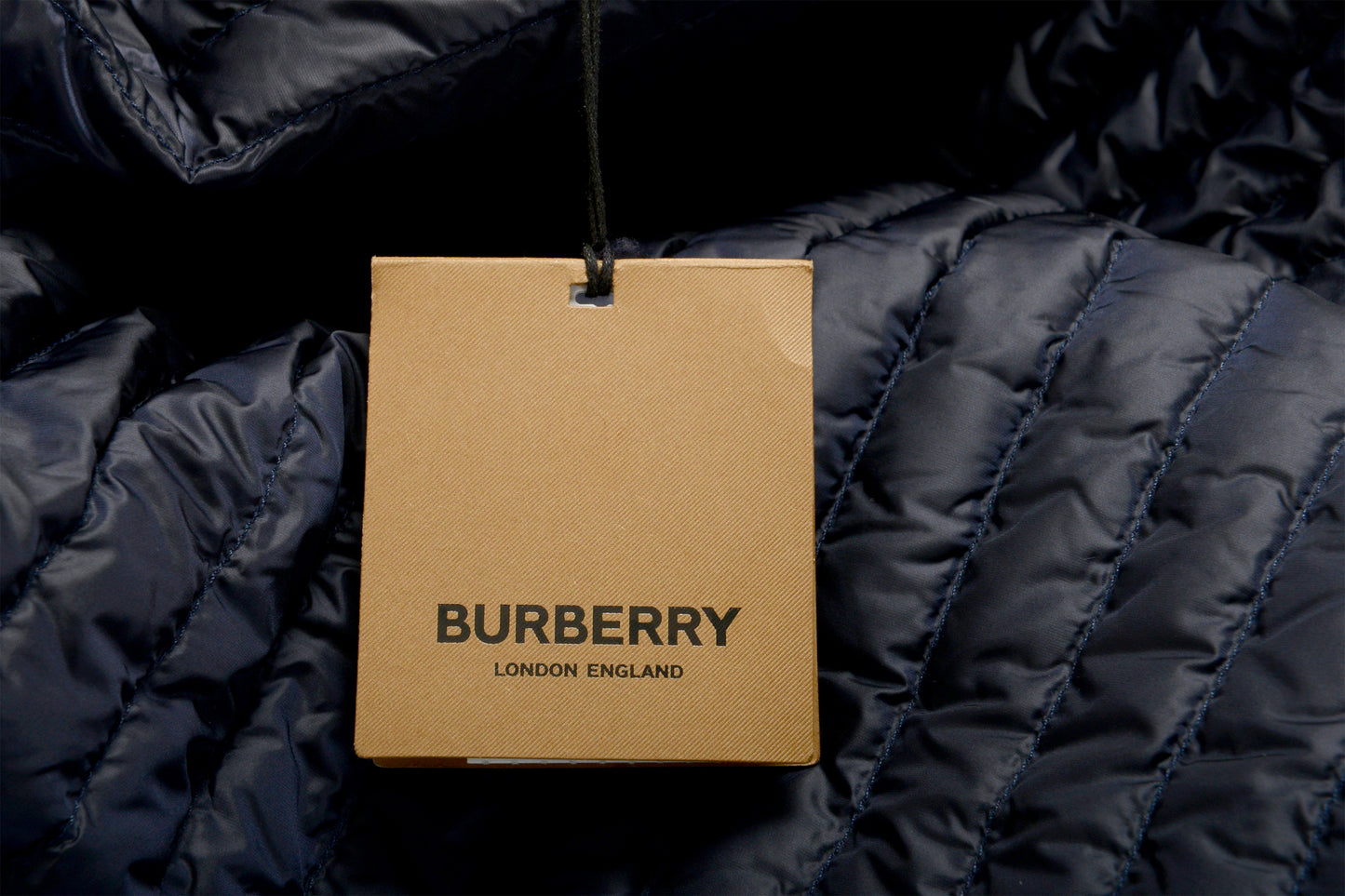 Burberry Men's "LETHAM" Indigo Purple Quilted Full Zip Hooded Jacket US S IT 48