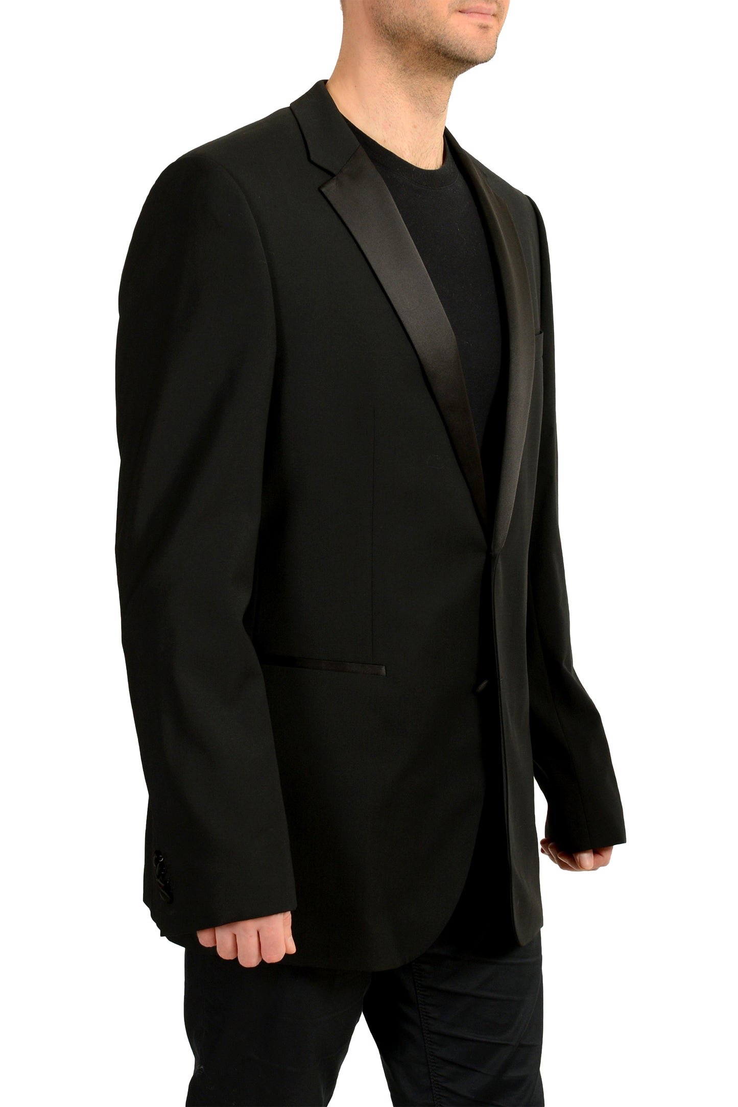 Hugo Boss Men's "The Stars75/Glamour3" 100% Wool Tuxedo Blazer US 44L IT 54L