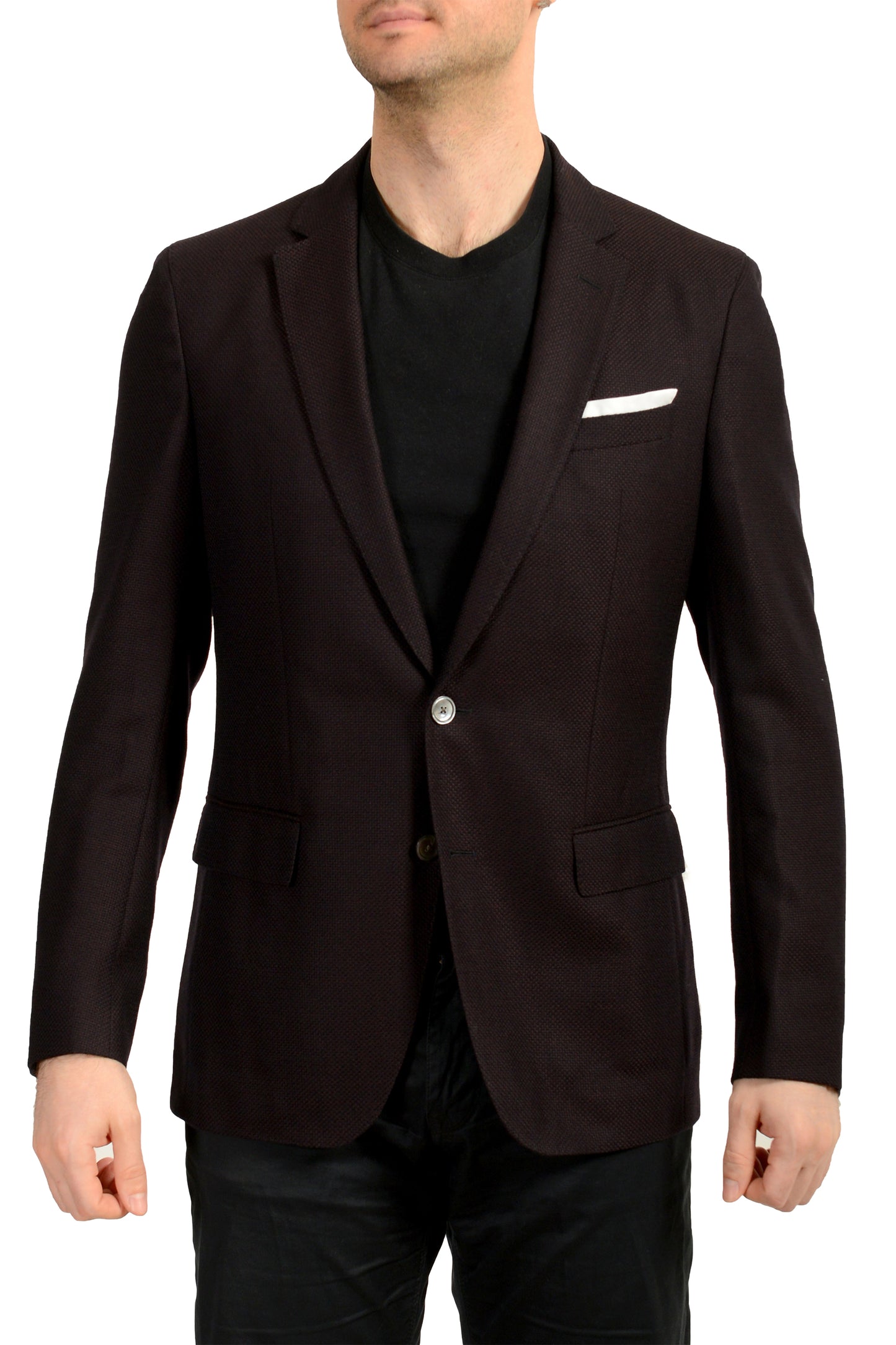 Hugo Boss Men's "Hartlay" Slim Fit 100% Wool Two Button Blazer US 42R IT 52R