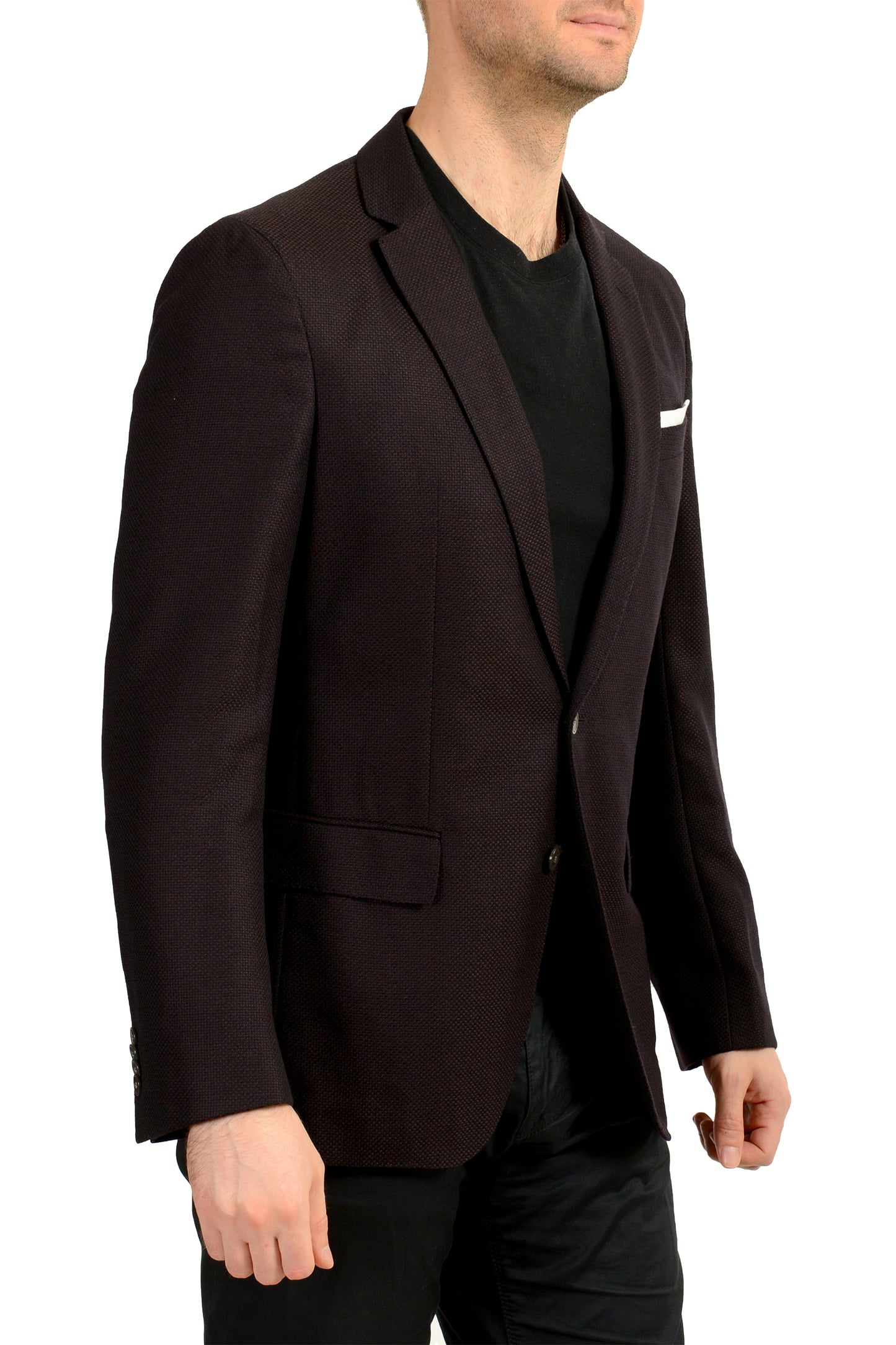 Hugo Boss Men's "Hartlay" Slim Fit 100% Wool Two Button Blazer US 42R IT 52R