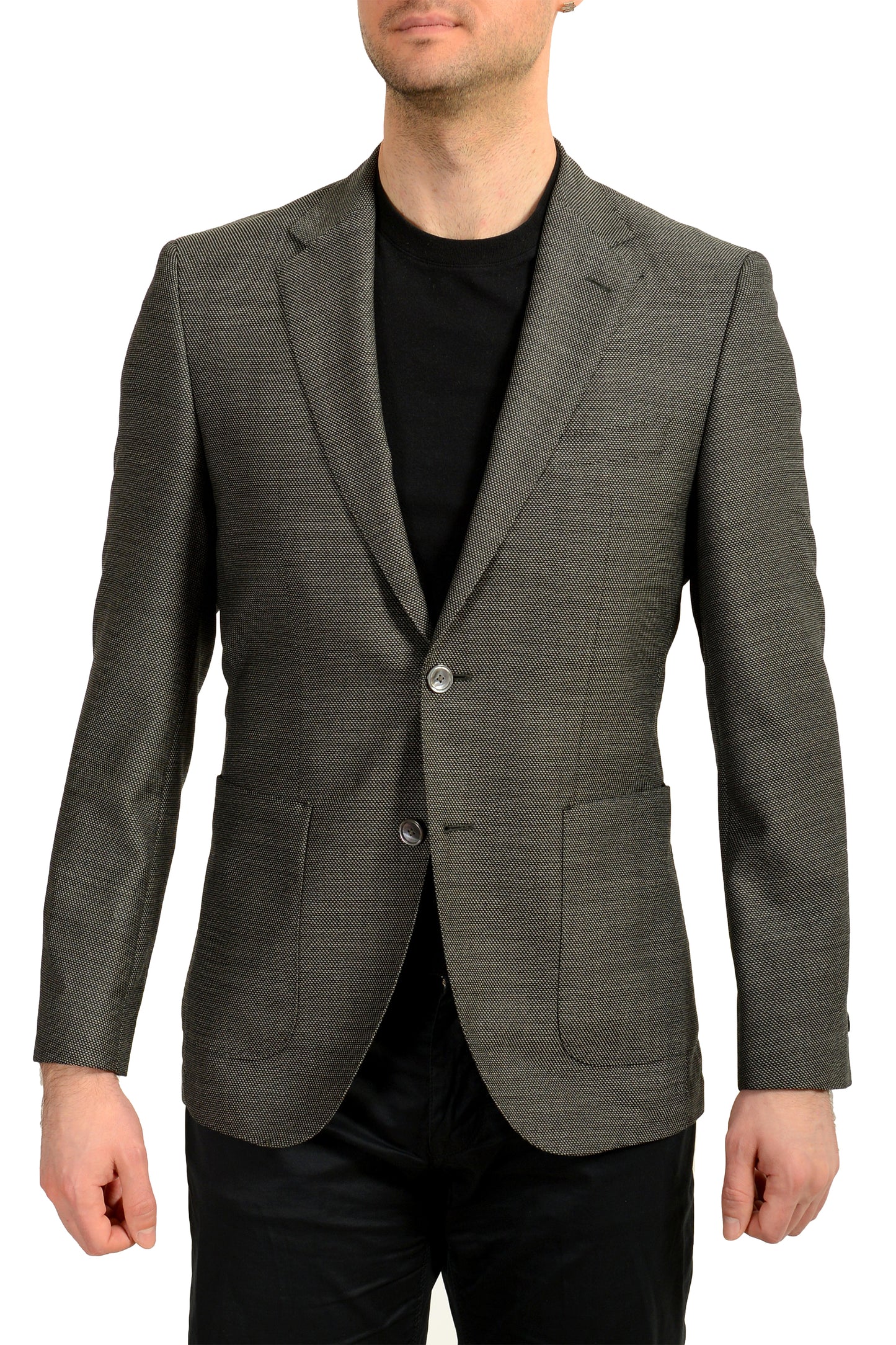 Hugo Boss Men's "Janson7" Regular Fit 100% Wool Gray Blazer US 38R IT 48R