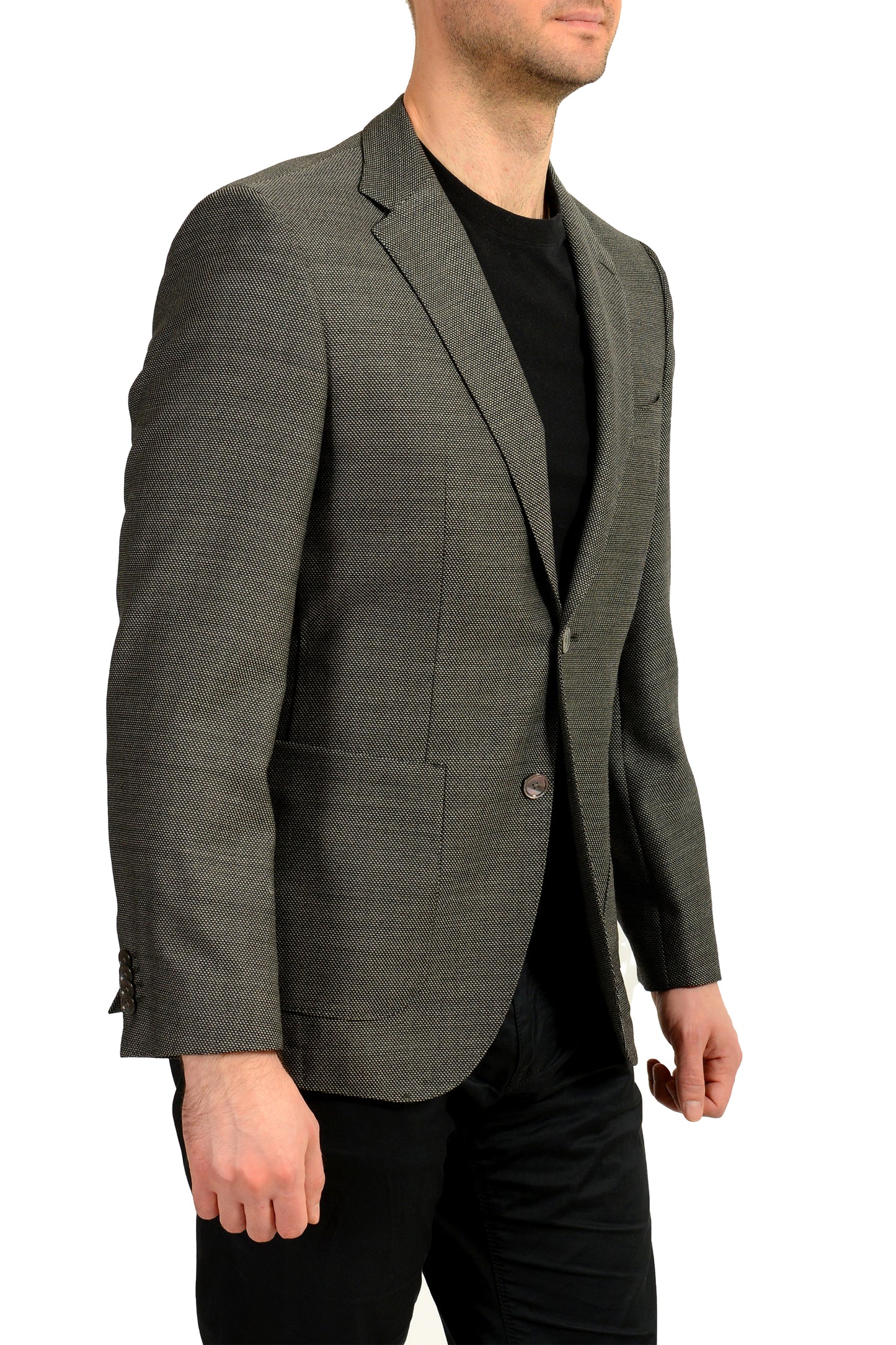Hugo Boss Men's "Janson7" Regular Fit 100% Wool Gray Blazer US 38R IT 48R