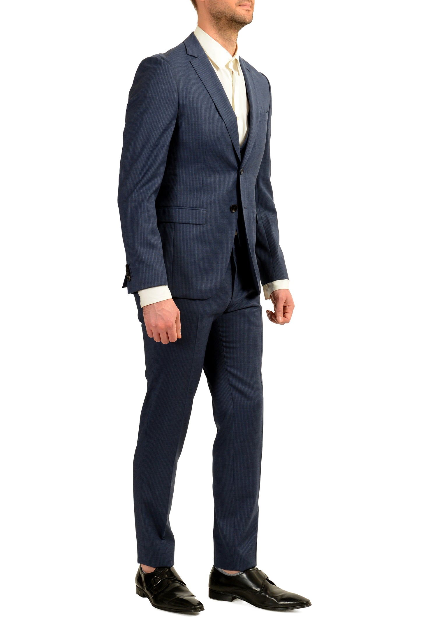 Hugo Boss Men's Reymond/Wenten WE1 Extra Slim Fit Three Piece Suit US 36R IT 46R
