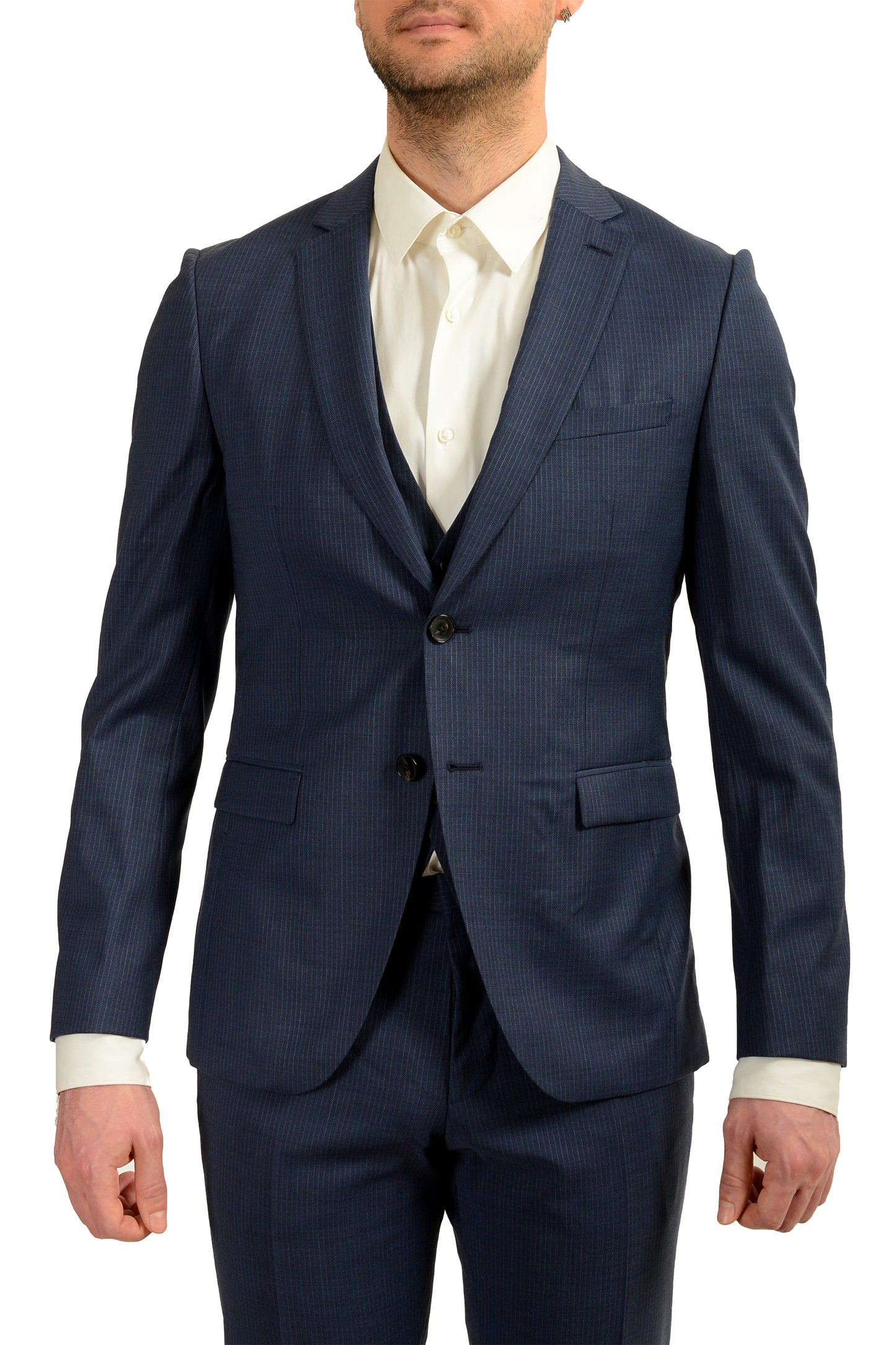 Hugo Boss Men's Reymond/Wenten WE1 Extra Slim Fit Three Piece Suit US 36R IT 46R