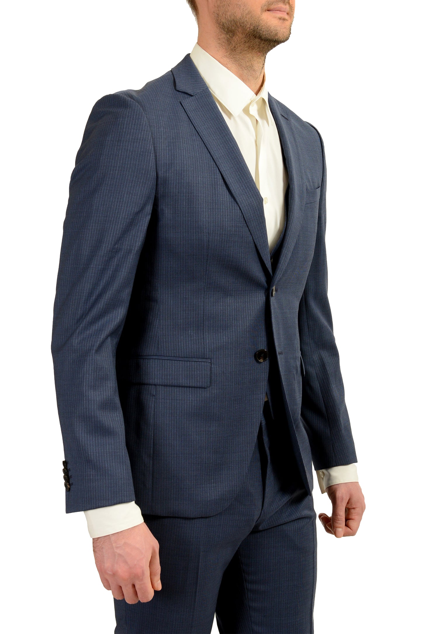 Hugo Boss Men's Reymond/Wenten WE1 Extra Slim Fit Three Piece Suit US 36R IT 46R